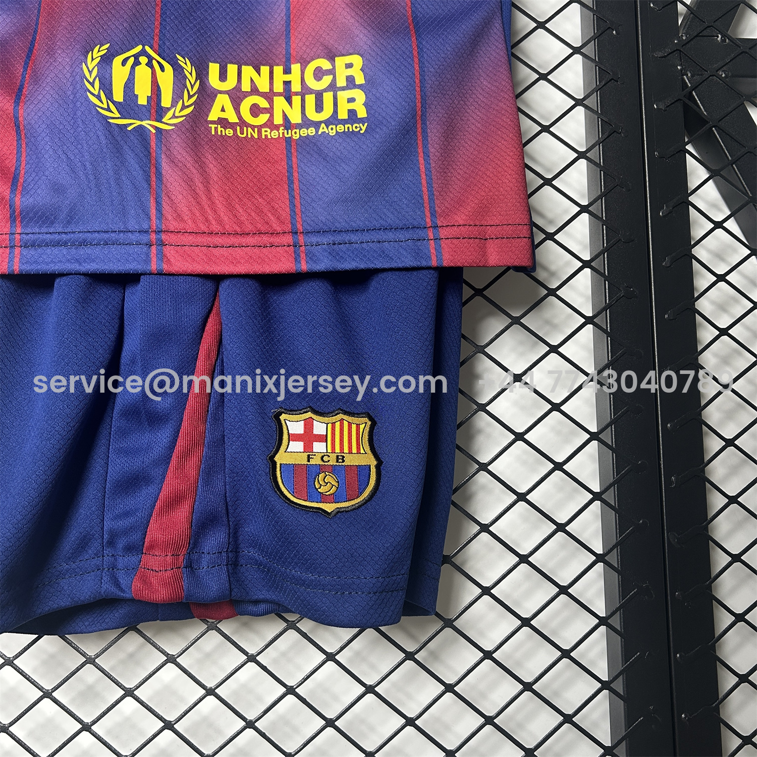 ManixJersey.com | Barcelona 25-26 Home Kids Kit - Fans Version -Customize Name, Number and Patch | Worldwide Shipping