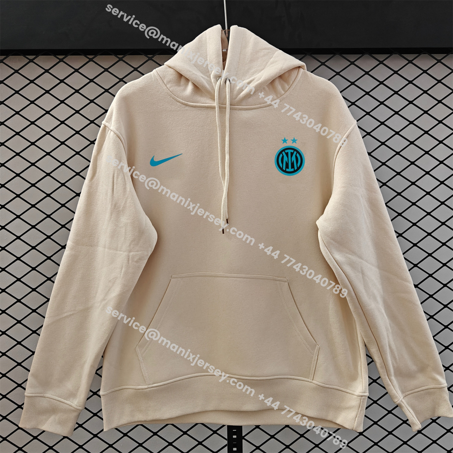 ManixJersey.com | Inter Milan 25-26 Third Blue Icon Unisex Pullover Hoodie -Customize Name, Number and Patch | Worldwide Shipping