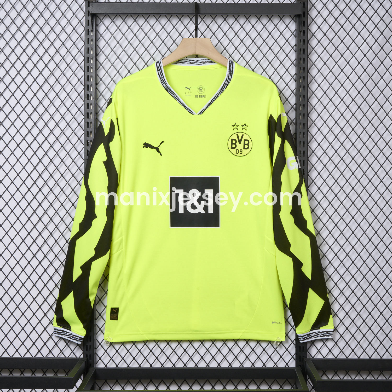 ManixJersey.com | Dortmund 24-25 Yellow Alert Special Edition Long Sleeve Jersey - Fans Version -Customize Name, Number and Patch | Worldwide Shipping
