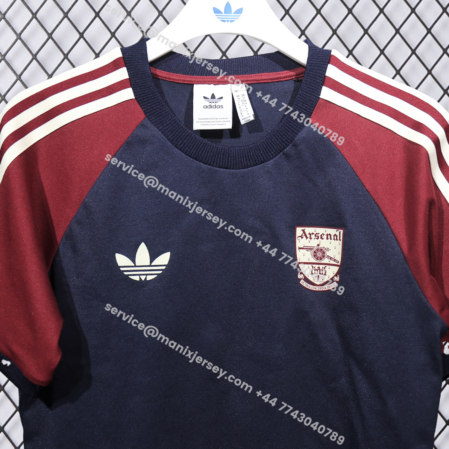 ManixJersey.com | Arsenal 25-26 Vintage Originals Dark Blue T-shirts -Customize Name, Number and Patch | Worldwide Shipping