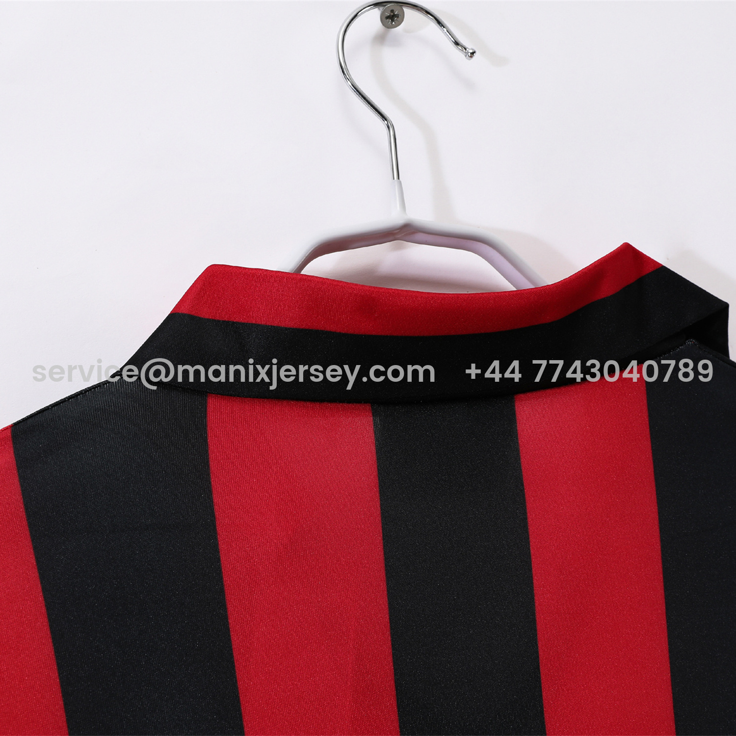 ManixJersey.com | Retro AC Milan 1988-89 Home Long Sleeves Jersey -Customize Name, Number and Patch | Worldwide Shipping