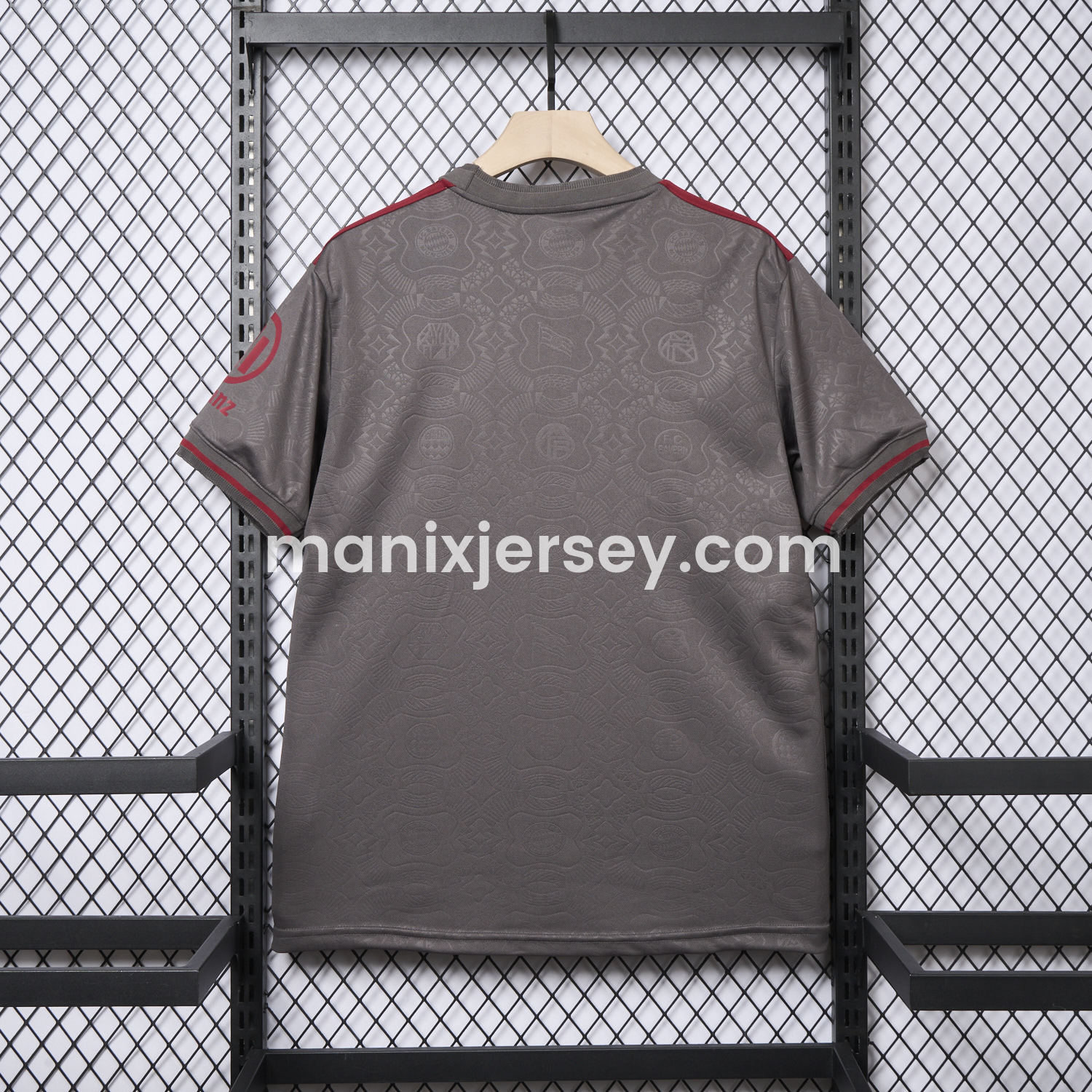 ManixJersey.com | Bayern Munich 2025 Grey 125th Anniversary Jersey - Fans Version -Customize Name, Number and Patch | Worldwide Shipping