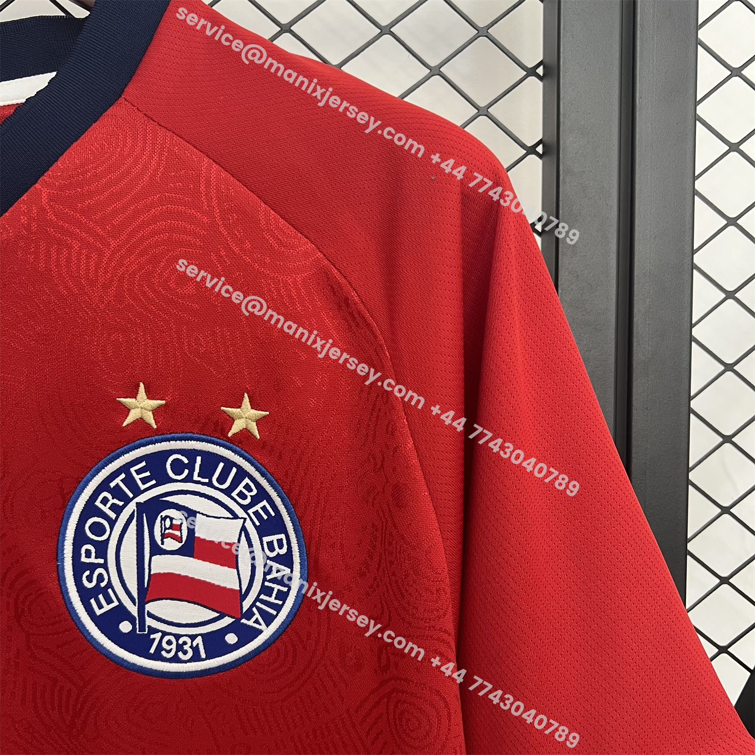 ManixJersey.com | Bahia 25-26 Goalkeeper Red Jersey - Fans Version -Customize Name, Number and Patch | Worldwide Shipping