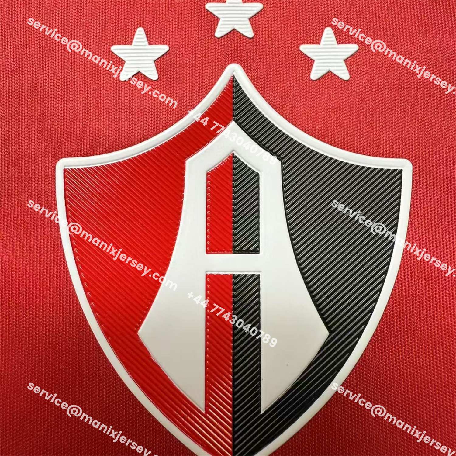 ManixJersey.com | Atlas 25-26 Home Red Kids Kit -Customize Name, Number and Patch | Worldwide Shipping