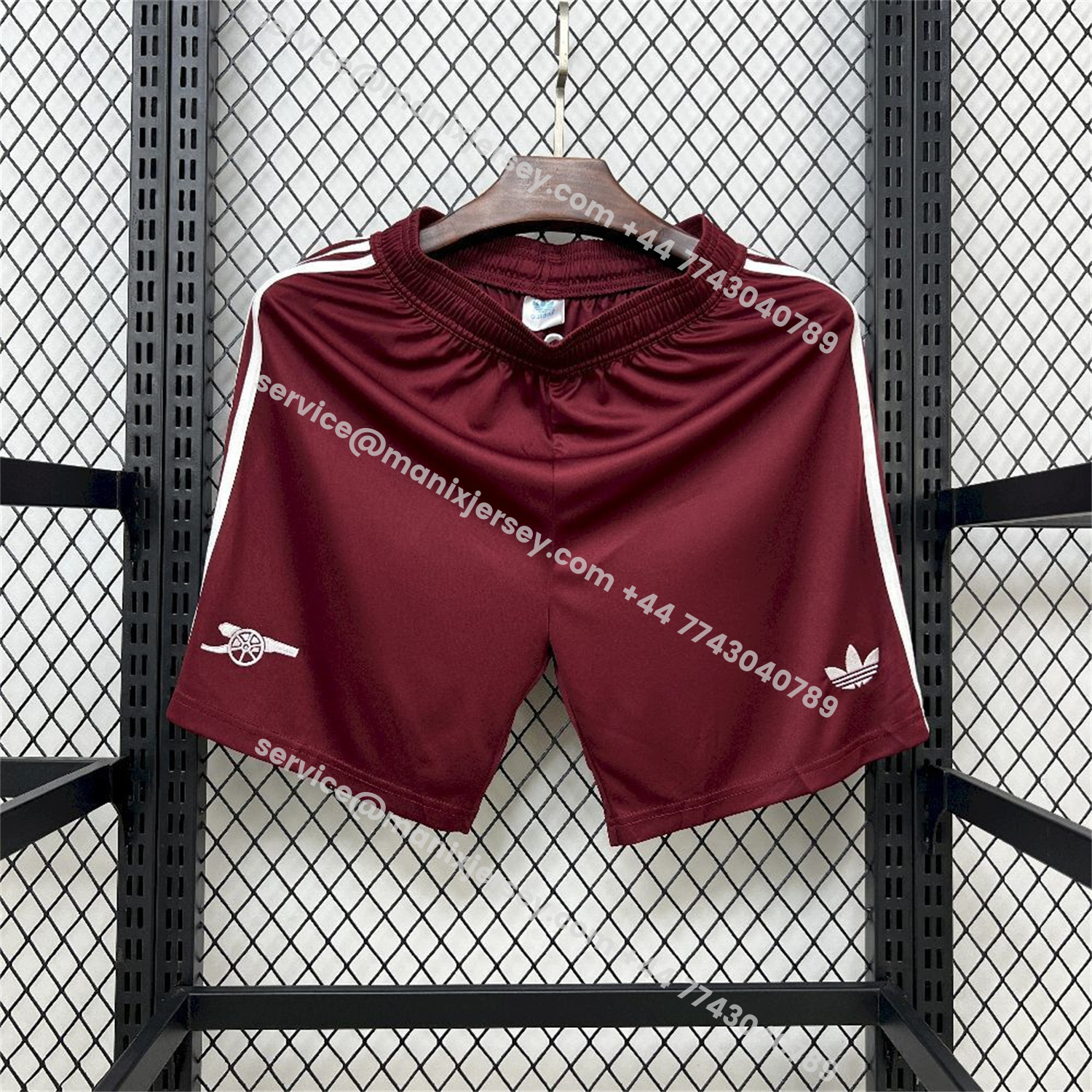 ManixJersey.com | Arsenal 25-26 Third Red Shorts - Fans Version -Customize Name, Number and Patch | Worldwide Shipping