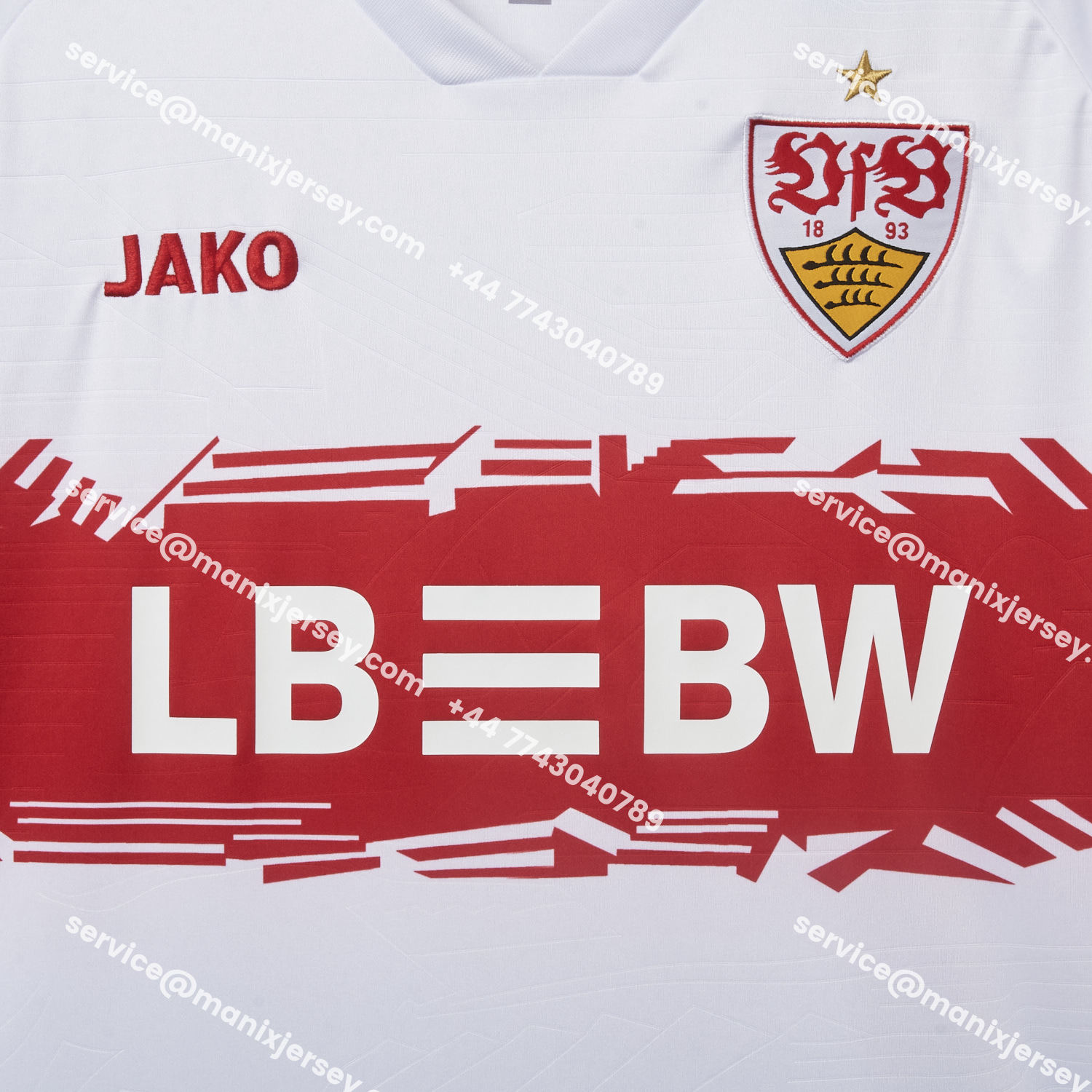 ManixJersey.com | VfB Stuttgart 25-26 Home Jersey - Fans Version -Customize Name, Number and Patch | Worldwide Shipping
