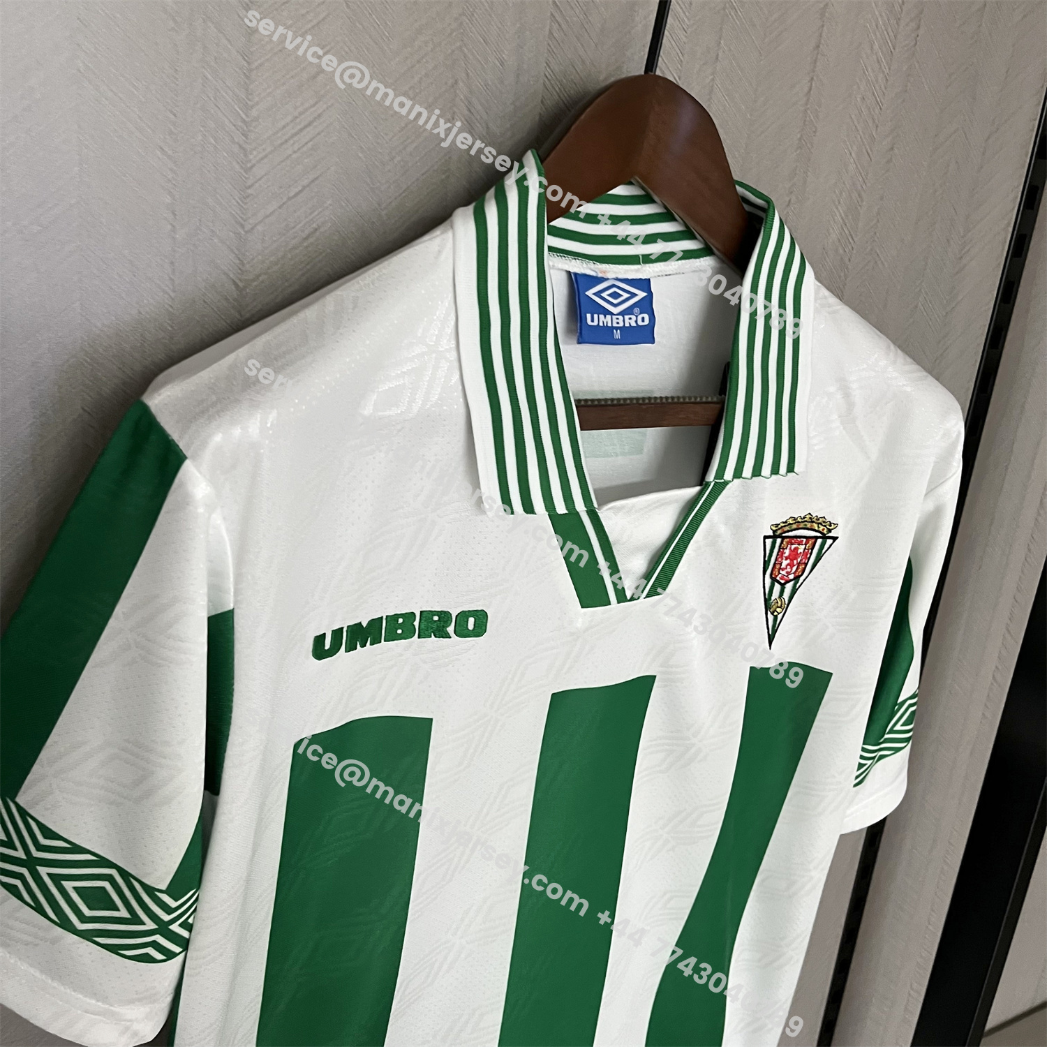 ManixJersey.com | Retro Corvado 1996-97 Home Jersey -Customize Name, Number and Patch | Worldwide Shipping