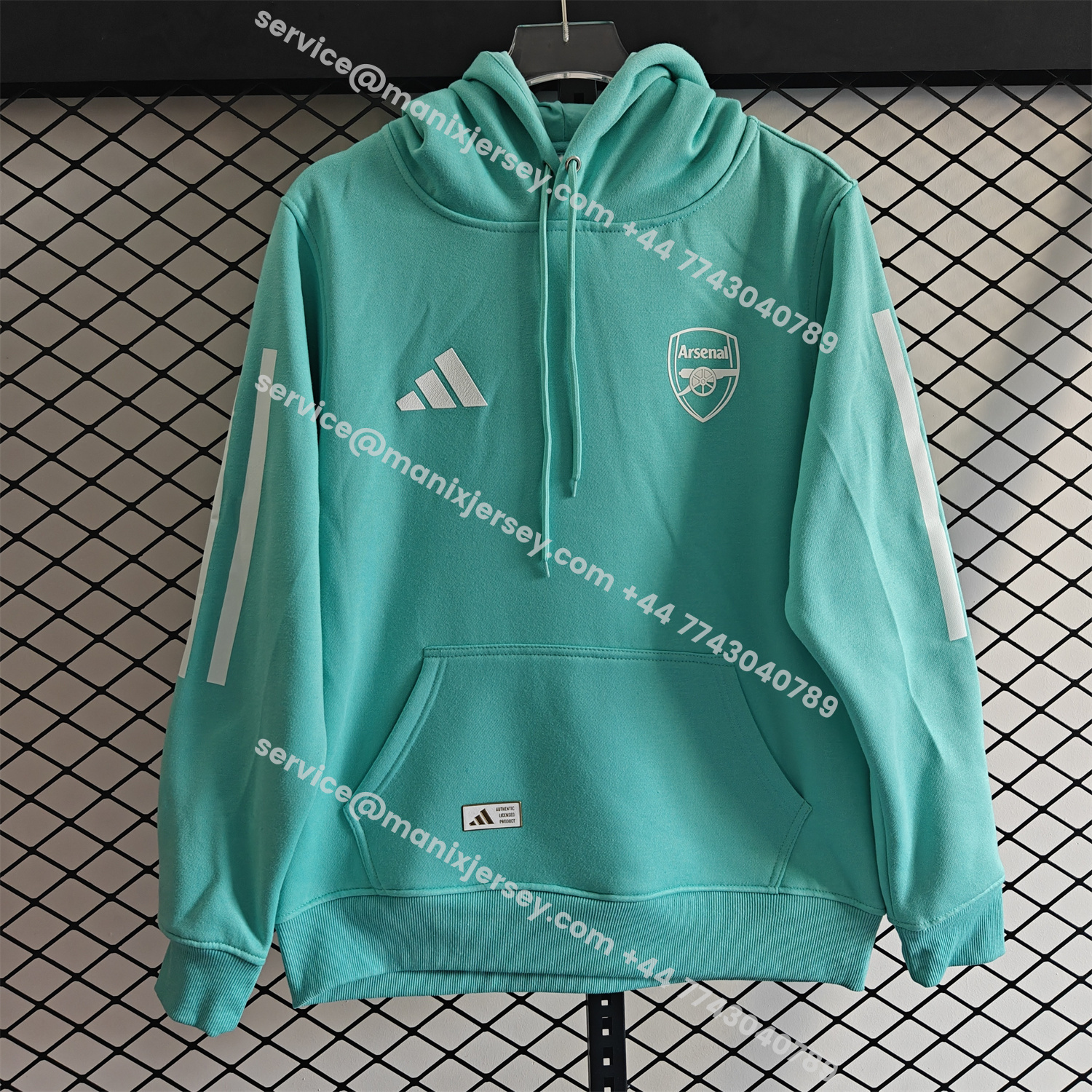 ManixJersey.com | Arsenal 25-26 Home Unisex Pullover Hoodie -Customize Name, Number and Patch | Worldwide Shipping
