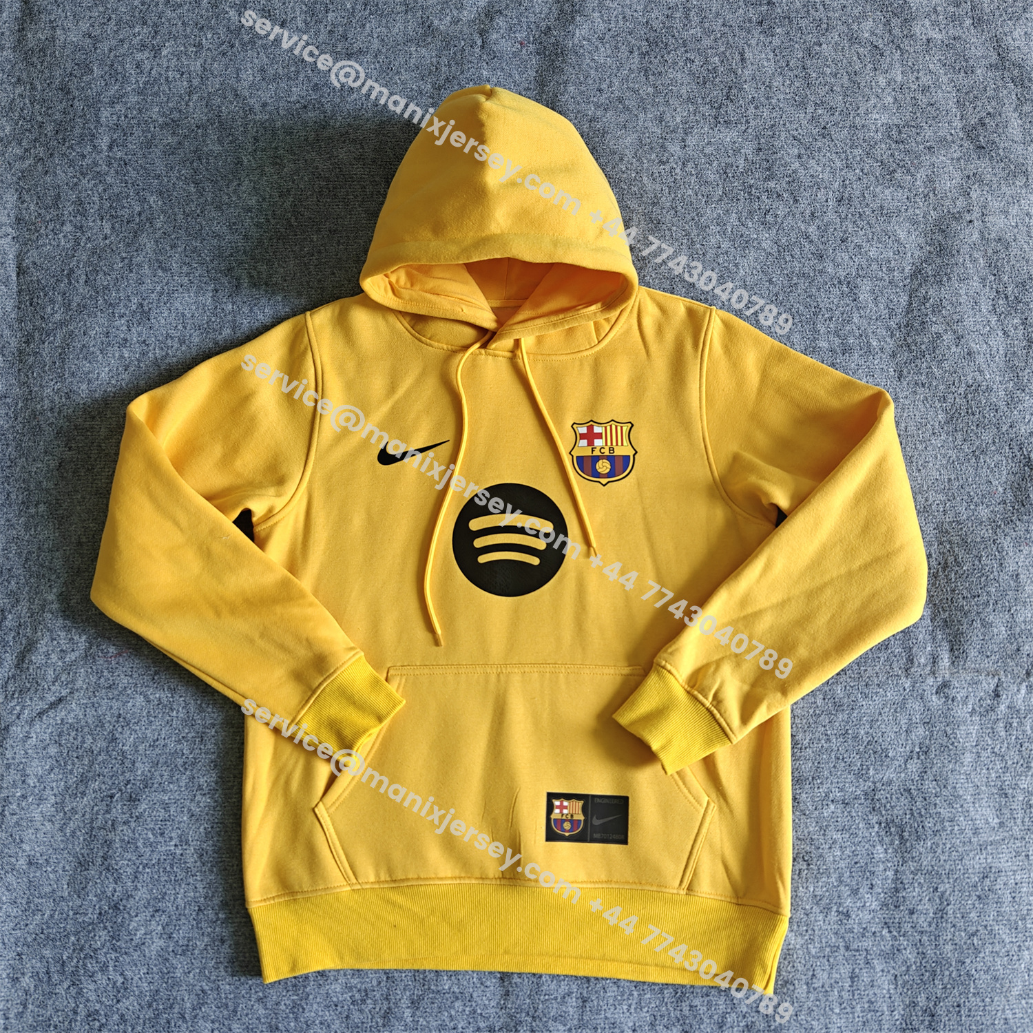 ManixJersey.com | Barcelona 25-26 Big Logo Unisex Pullover Hoodie -Customize Name, Number and Patch | Worldwide Shipping