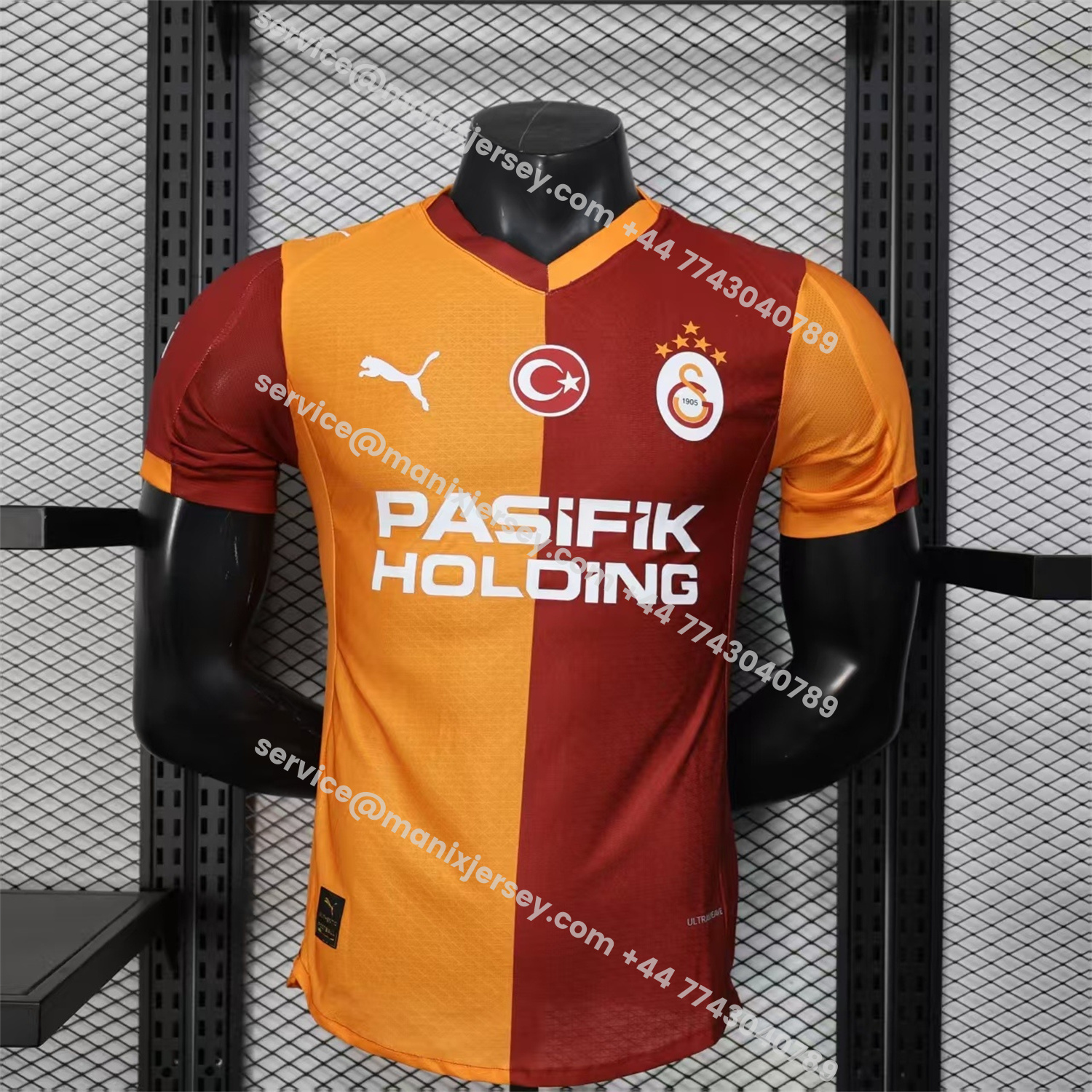 ManixJersey.com | Galatasaray 25-26 Home Jersey With Five Stars - Player Version -Customize Name, Number and Patch | Worldwide Shipping