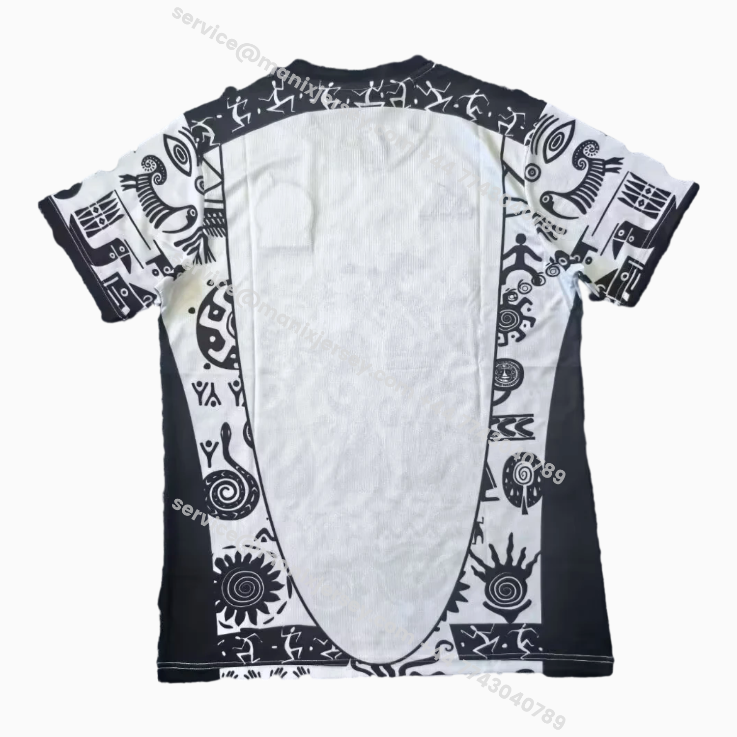 ManixJersey.com | Mexico 25-26 Mayan Cvilization Black And White Special Jersey - Fans Version -Customize Name, Number and Patch | Worldwide Shipping