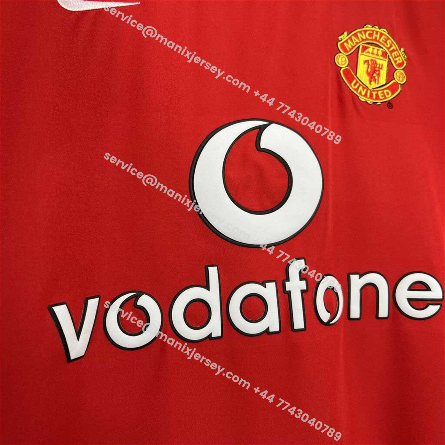 ManixJersey.com | Retro Manchester United 03-04 Home Jersey -Customize Name, Number and Patch | Worldwide Shipping