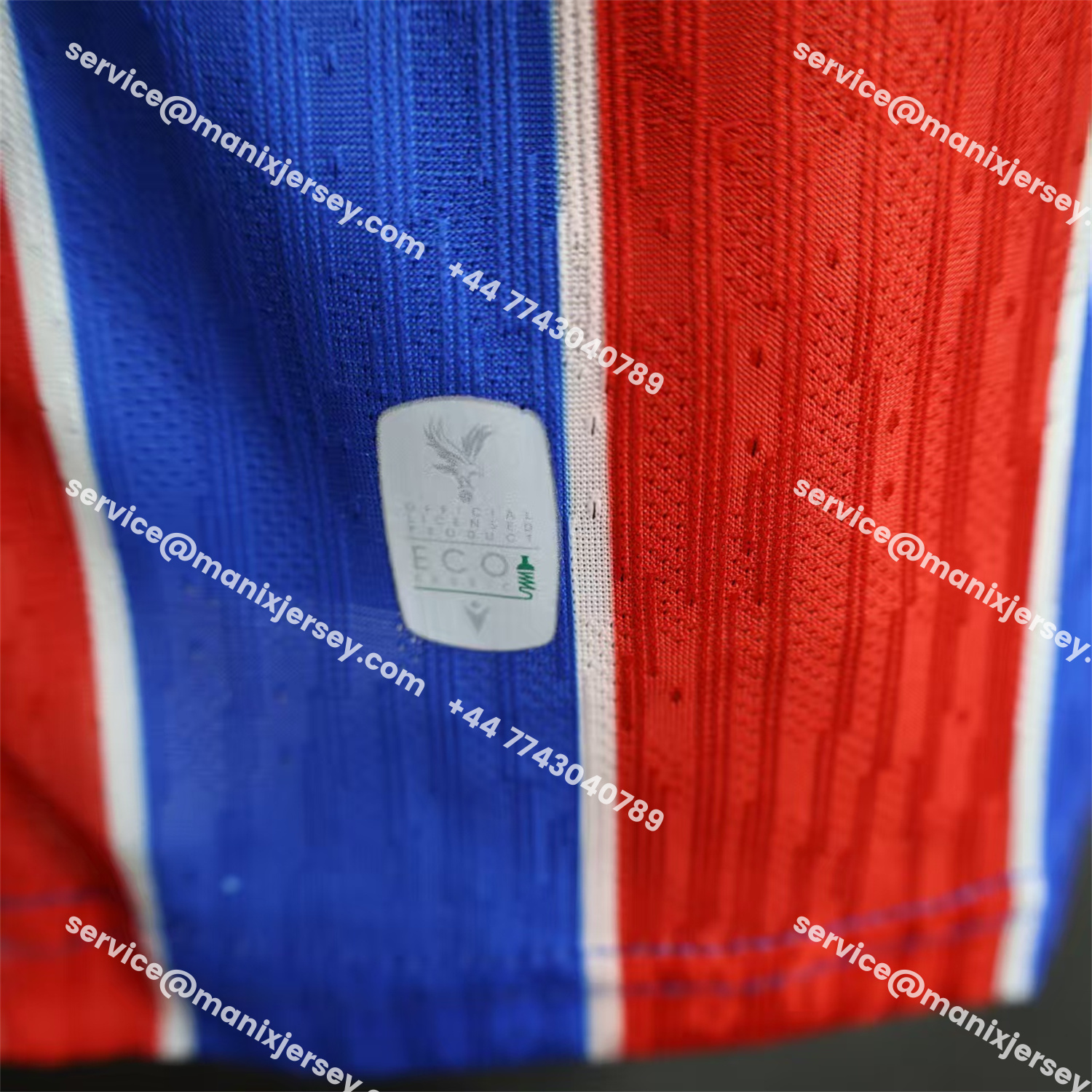 ManixJersey.com | Crystal Palace 25-26 Home Jersey - Player Version -Customize Name, Number and Patch | Worldwide Shipping