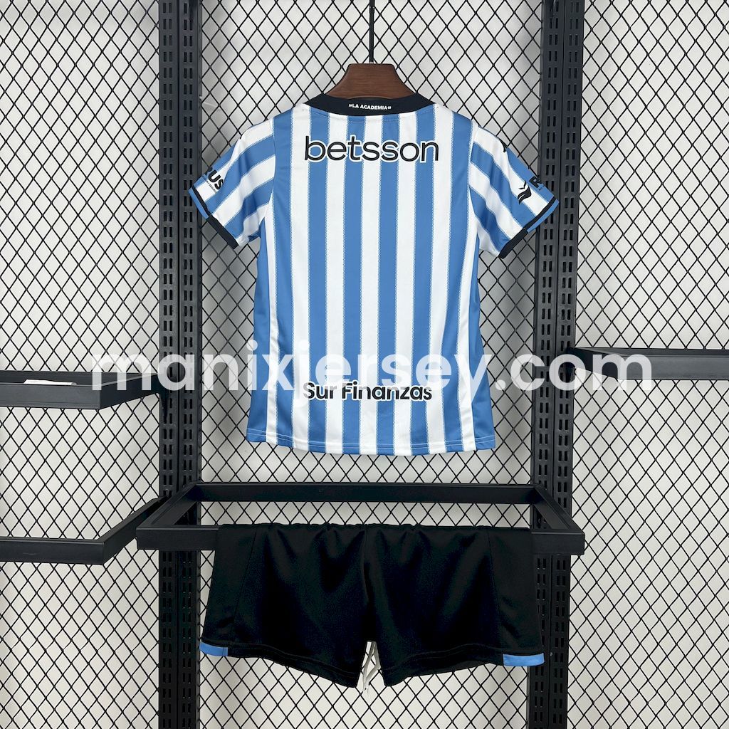 ManixJersey.com | Racing Club de Avellaneda 24-25 Home Kids Kit -Customize Name, Number and Patch | Worldwide Shipping