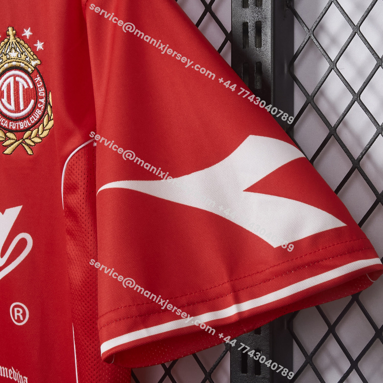 ManixJersey.com | Retro Toluca 1998-99 Home Red Jersey -Customize Name, Number and Patch | Worldwide Shipping