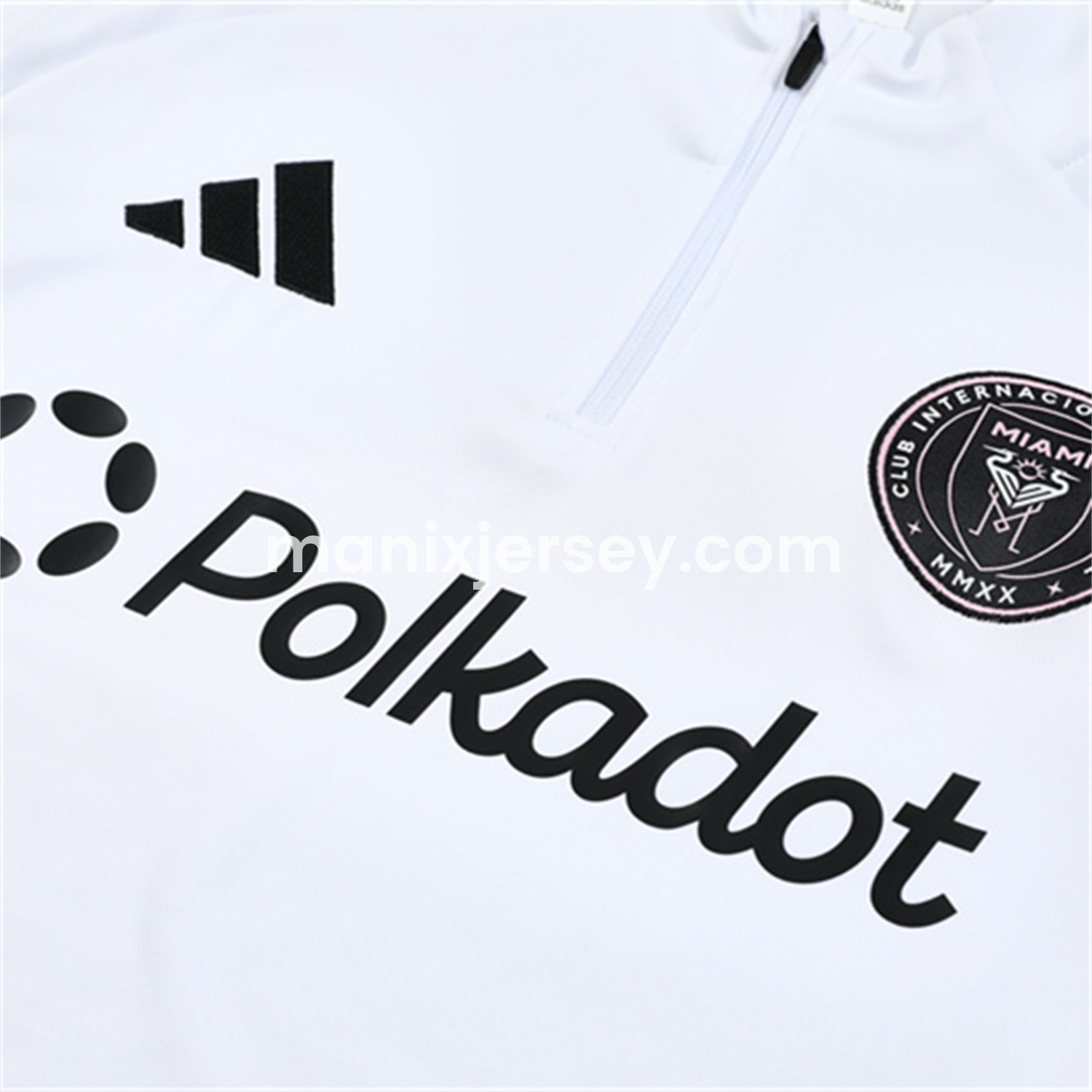 ManixJersey.com | INT M.A.M 25-26 Kid Long Sleeves Training Set - White Top & Black Pants -Customize Name, Number and Patch | Worldwide Shipping