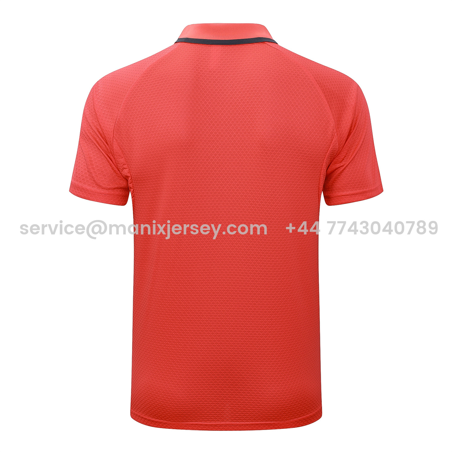 ManixJersey.com | Bayern Munich 25-26 POLO Short-Sleeve Training Set - Orange Top and Deep Grey Pants -Customize Name, Number and Patch | Worldwide Shipping