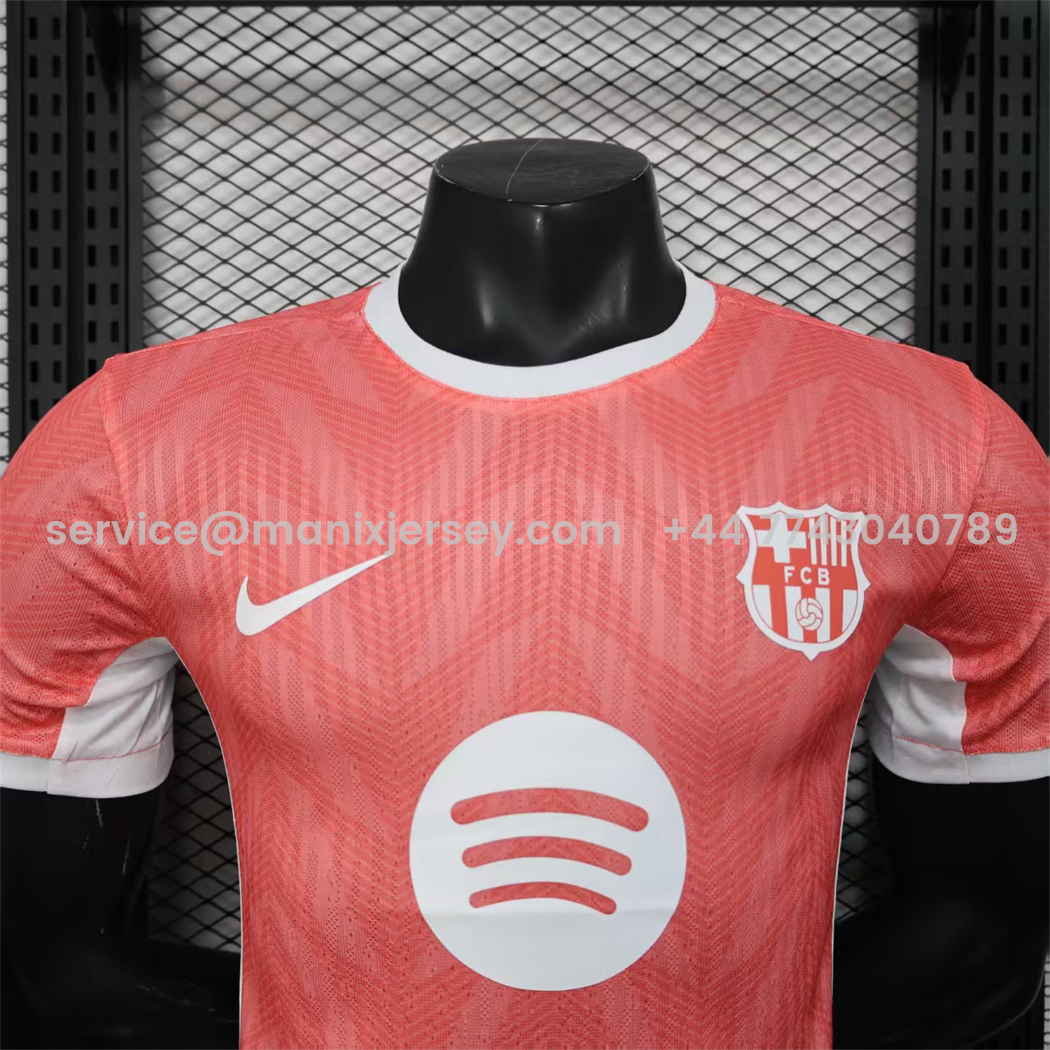 ManixJersey.com | Barcelona 25-26 Pink & White Special Jersey - Player Version -Customize Name, Number and Patch | Worldwide Shipping