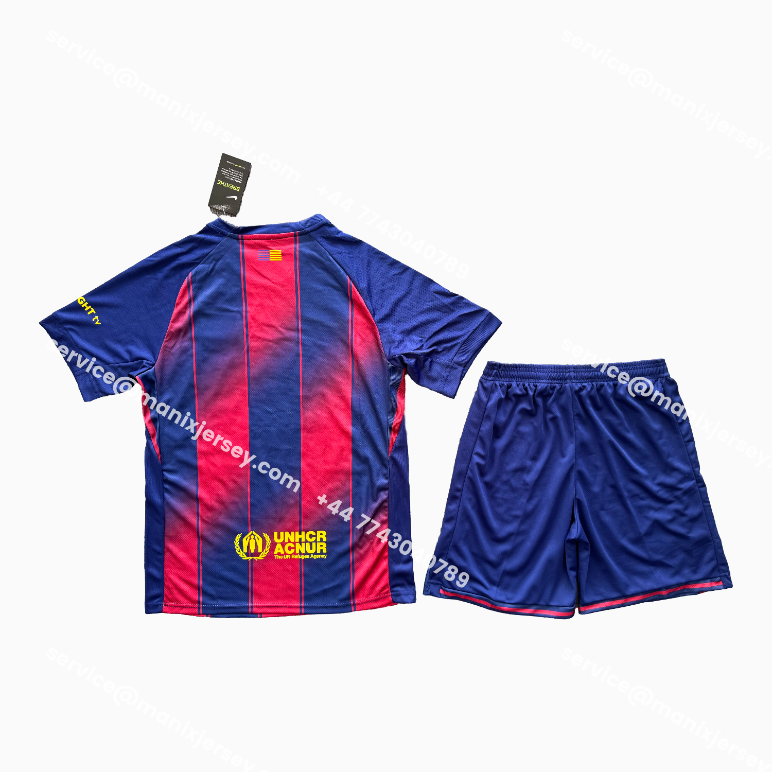 ManixJersey.com | Barcelona 25-26 Home Men's Adult Jersey Set - Fans Version -Customize Name, Number and Patch | Worldwide Shipping