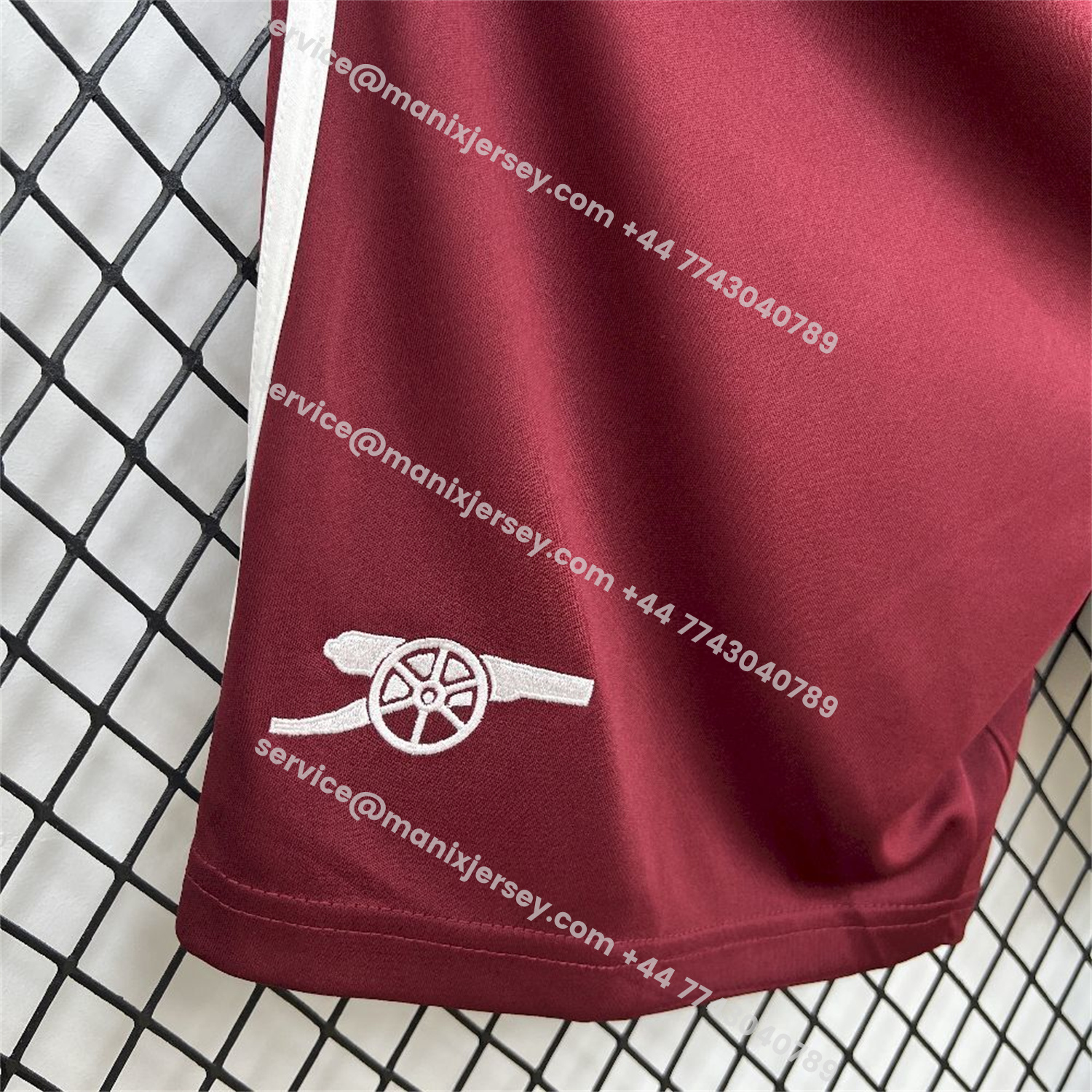ManixJersey.com | Arsenal 25-26 Third Red Shorts - Fans Version -Customize Name, Number and Patch | Worldwide Shipping