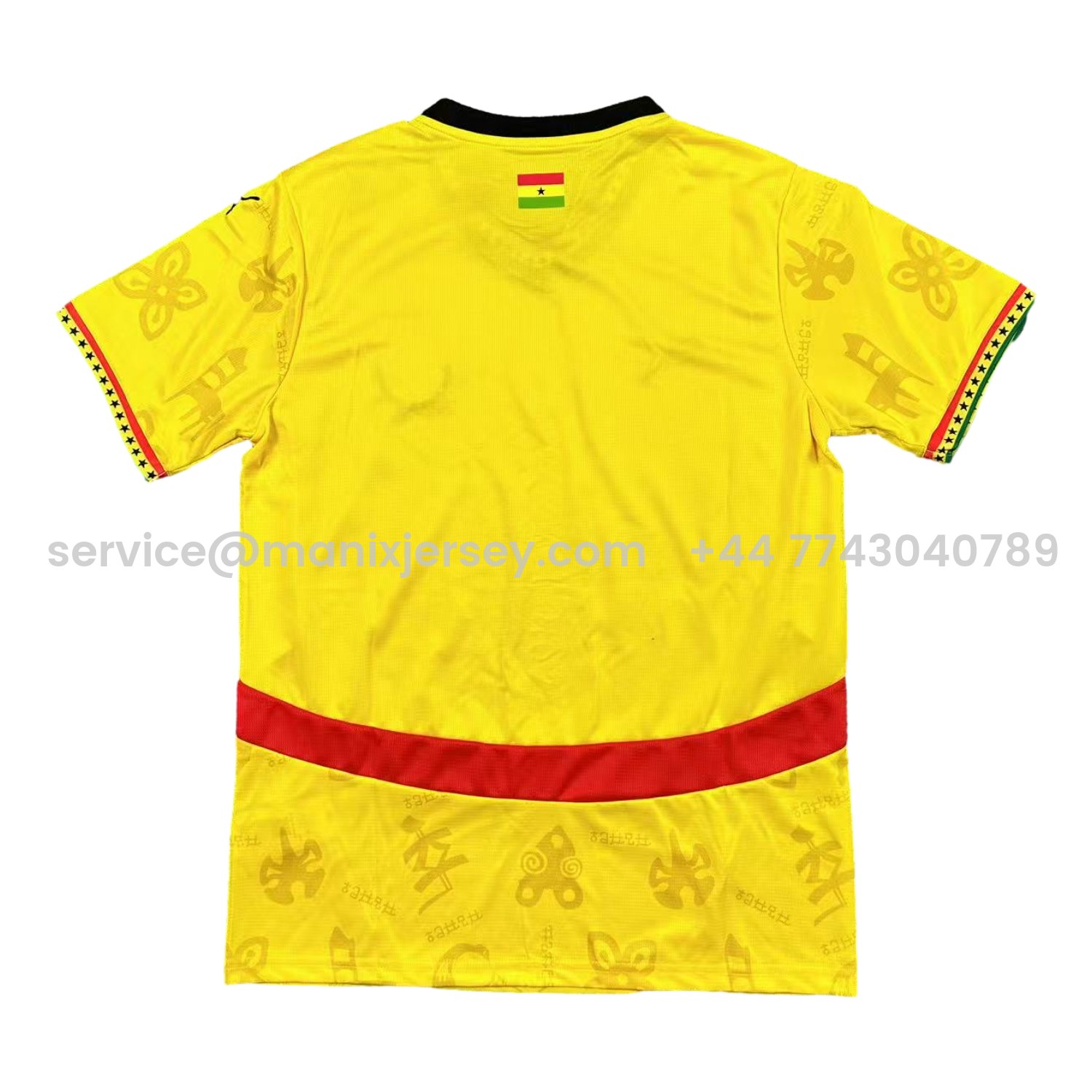ManixJersey.com | Ghana 24-25 Away Jersey - Fans Version -Customize Name, Number and Patch | Worldwide Shipping