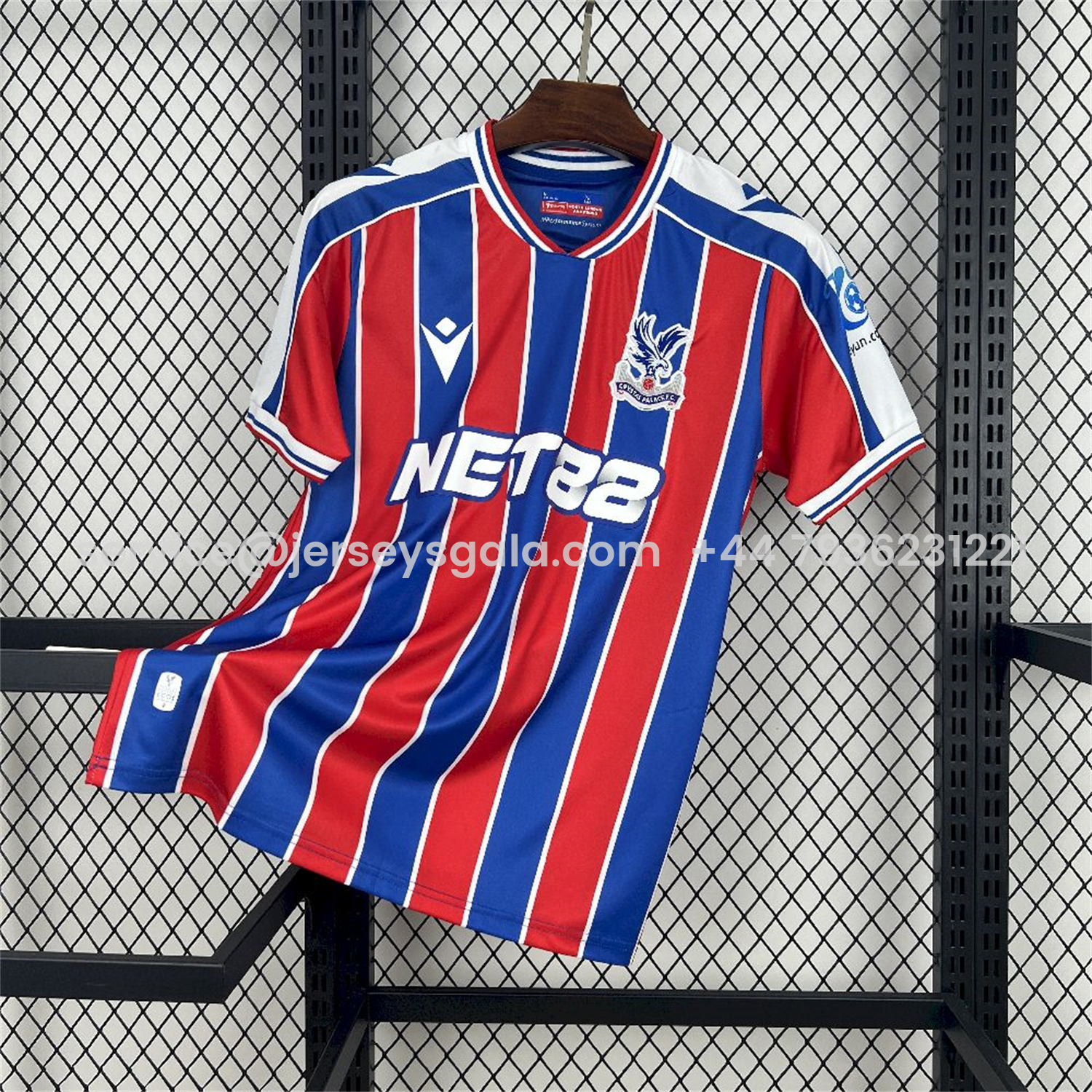 JerseysGala.com | Crystal Palace 25-26 Home Jersey - Fans Version -Customize Name, Number and Patch | Worldwide Shipping