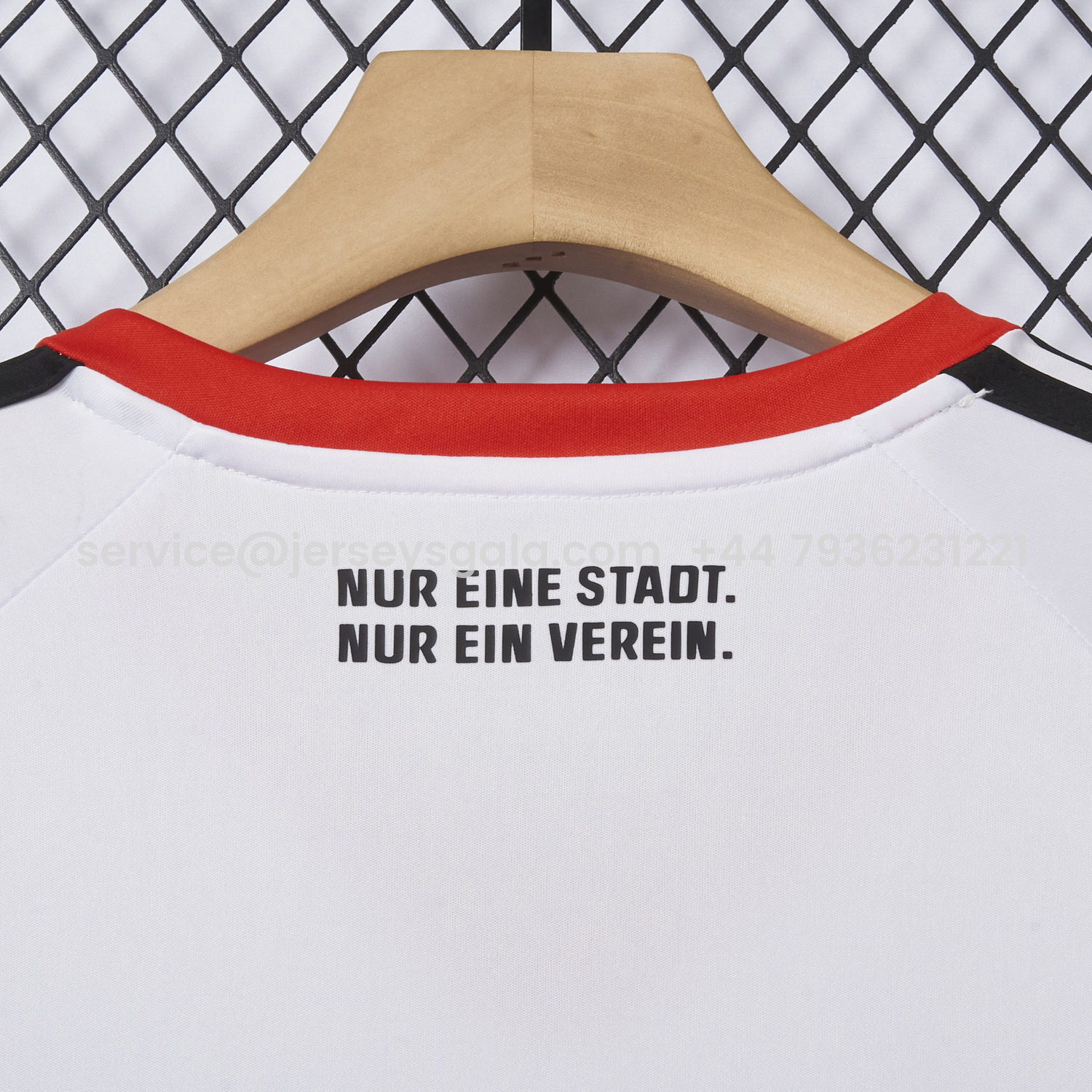 JerseysGala.com | Frankfurt 25-26 Away White Jersey - Fans Version -Customize Name, Number and Patch | Worldwide Shipping