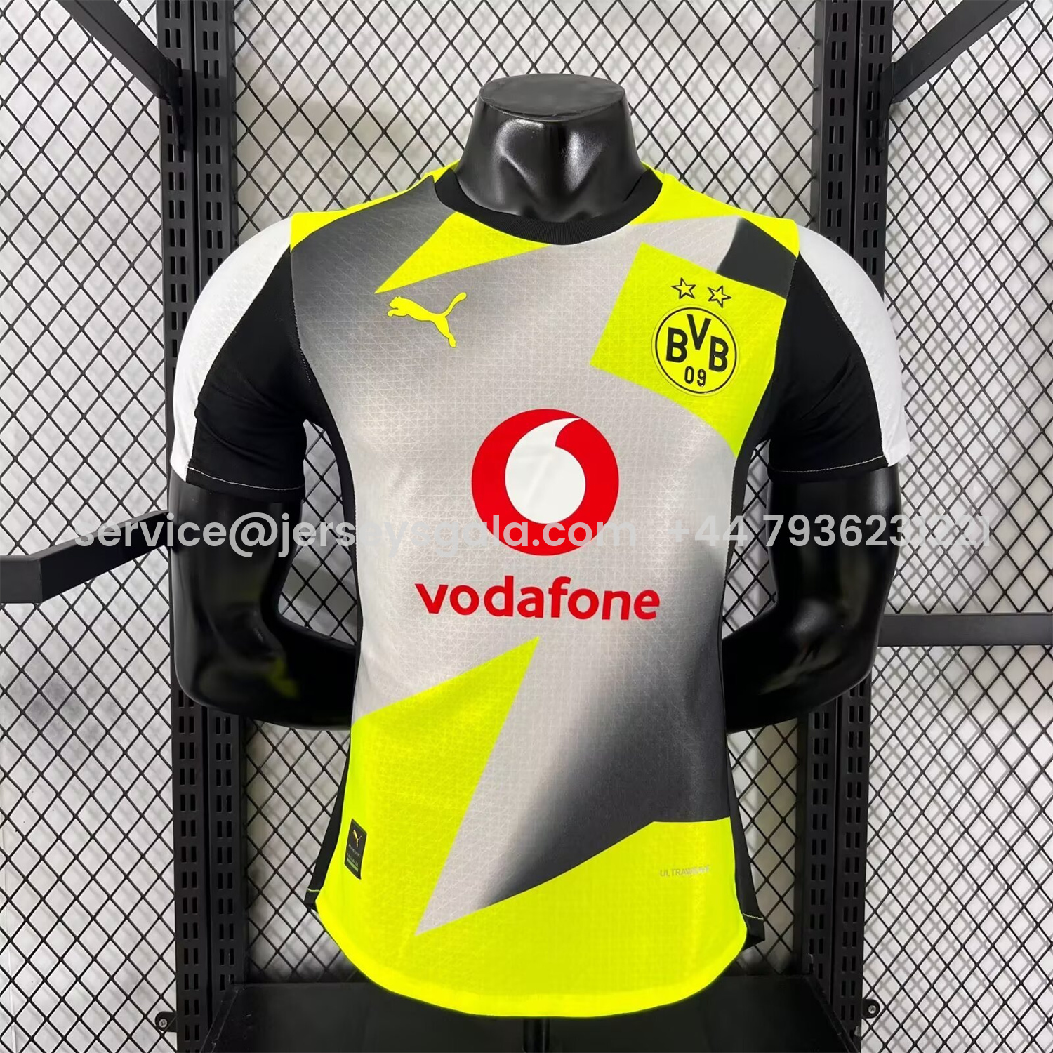 JerseysGala.com | Dortmund 25-26 Away Silver Mist Jersey - Player Version -Customize Name, Number and Patch | Worldwide Shipping