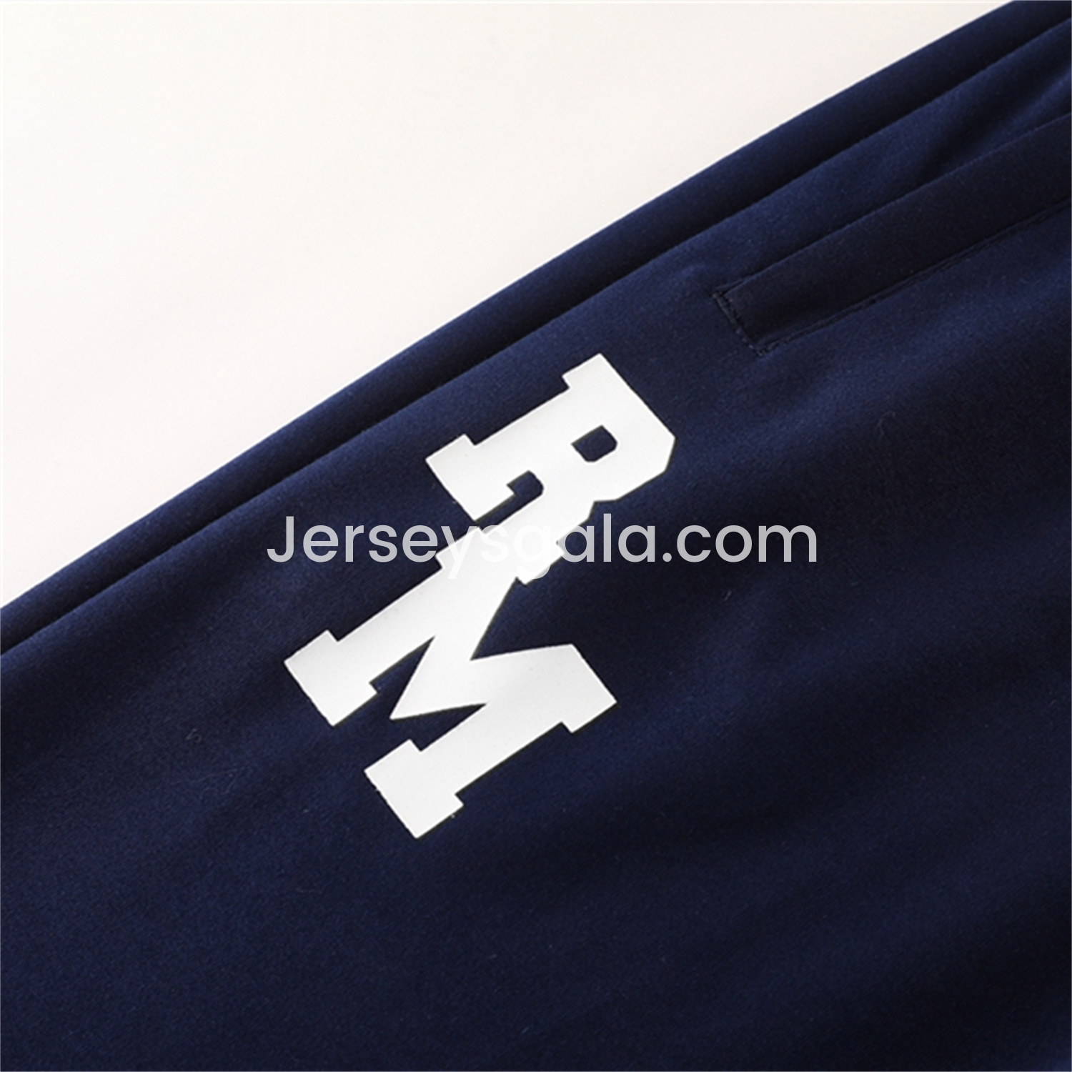 JerseysGala.com | Real Madrid 25-26 Originals Varsity Hoodie Set - Deep Blue Hoodie and Pants -Customize Name, Number and Patch | Worldwide Shipping