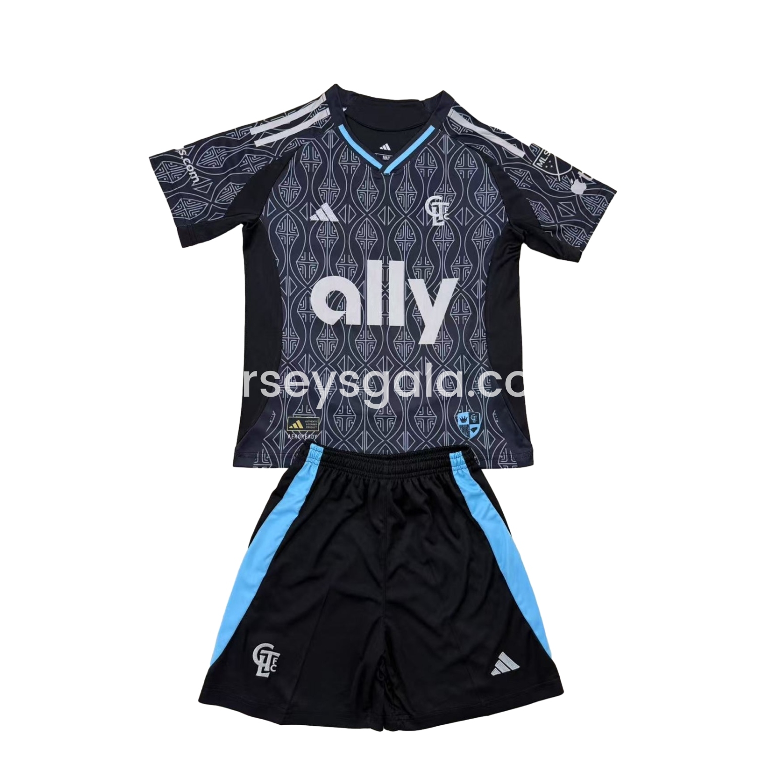 JerseysGala.com | Charlotte 25-26 Away Men's Adult Jersey Set - Fans Version -Customize Name, Number and Patch | Worldwide Shipping