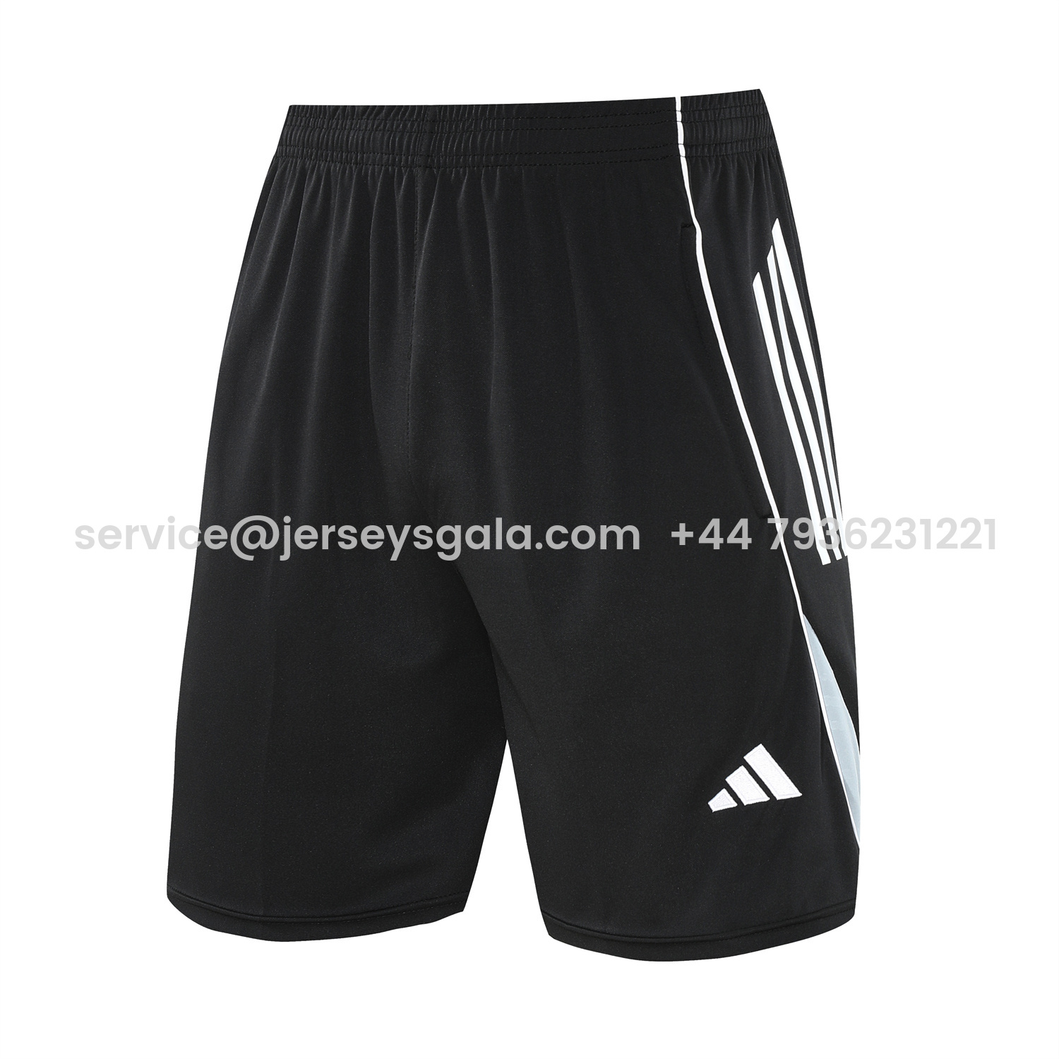 JerseysGala.com | Real Madrid 25-26 Short-Sleeve Training Set - Blue Purple Curve Pattern Top & Black Shorts -Customize Name, Number and Patch | Worldwide Shipping