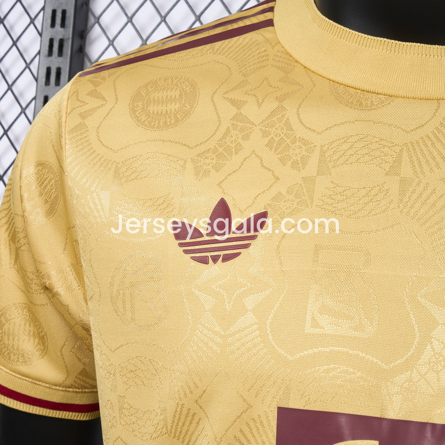 JerseysGala.com | Bayern Munich 2025 Golden 125th Anniversary Jersey - Player Version -Customize Name, Number and Patch | Worldwide Shipping
