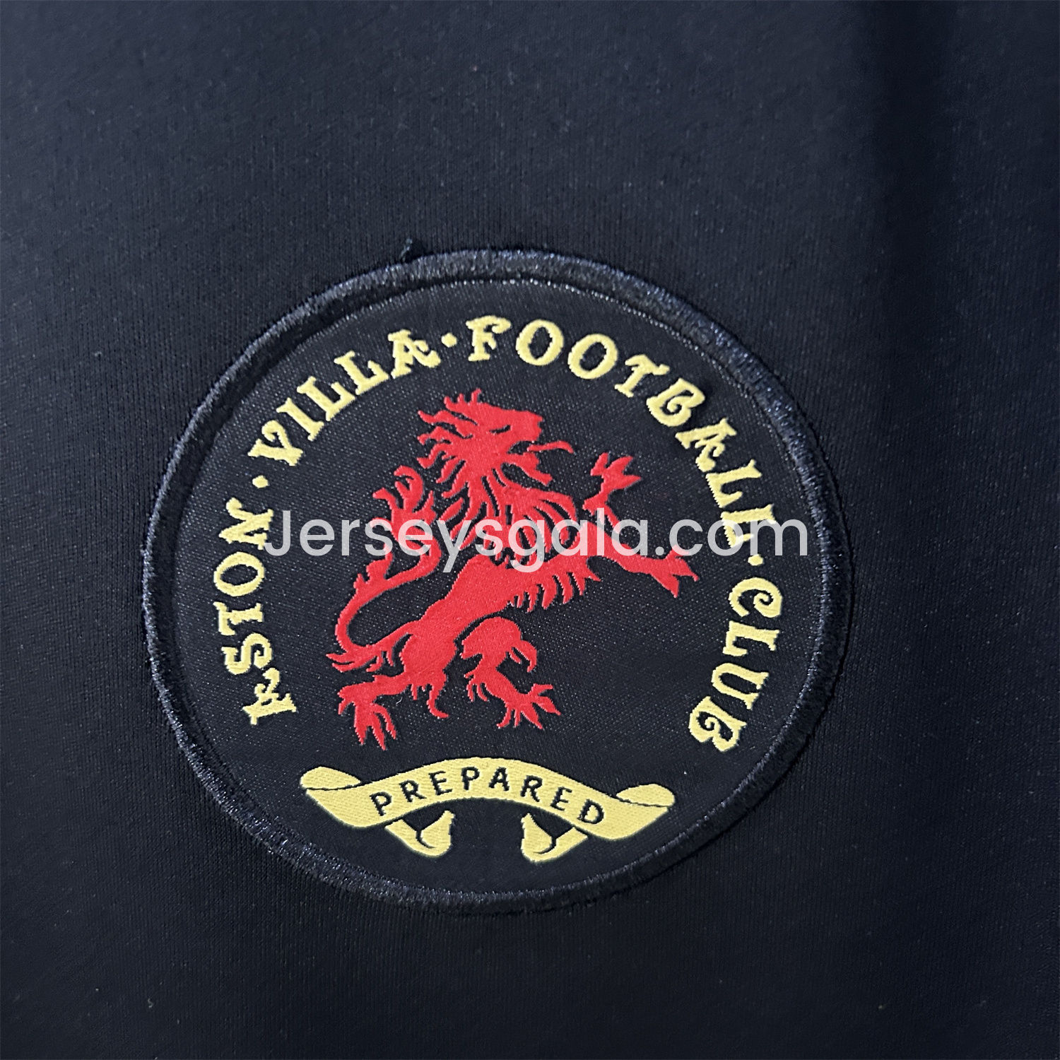 JerseysGala.com | Aston Villa 24-25 Black 150th Anniversary Jersey - Fans Version -Customize Name, Number and Patch | Worldwide Shipping