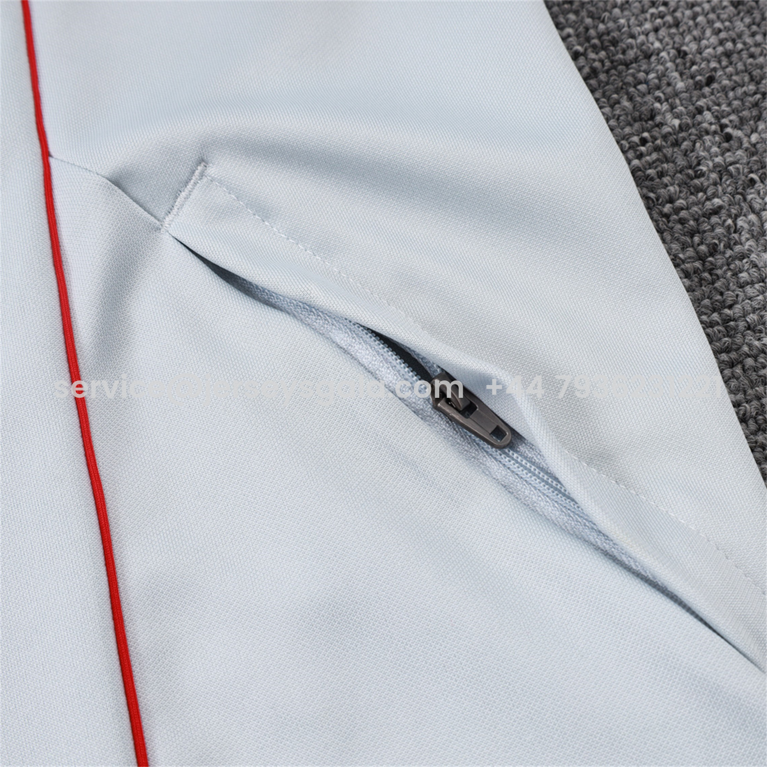 JerseysGala.com | Bayern Munich 25-26 Jacket Training Tracksuit - Grey Throwback Jackets & Pants -Customize Name, Number and Patch | Worldwide Shipping
