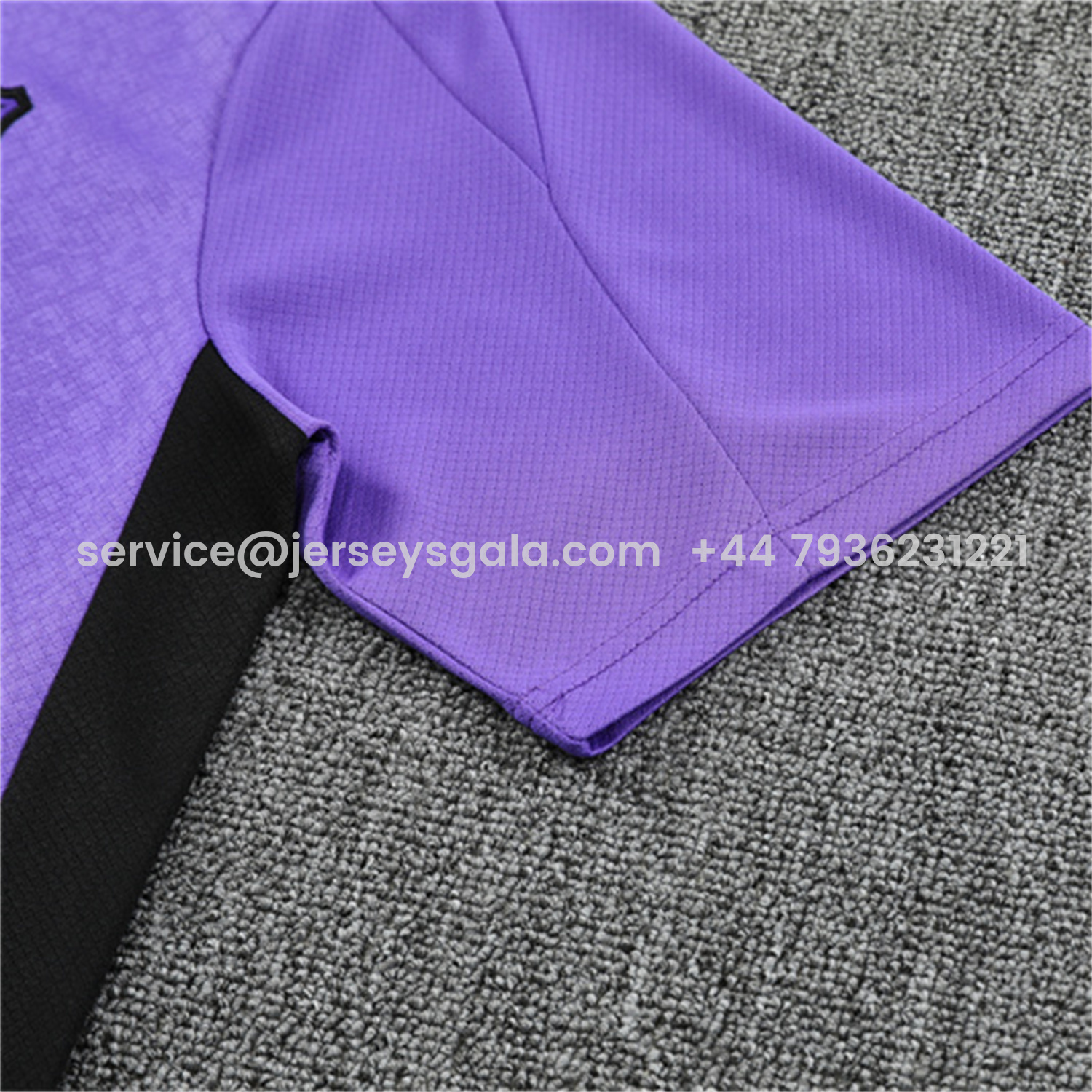 JerseysGala.com | Barcelona 25-26 X KB Short-Sleeve Training Set - Purple Top & Black Shorts -Customize Name, Number and Patch | Worldwide Shipping
