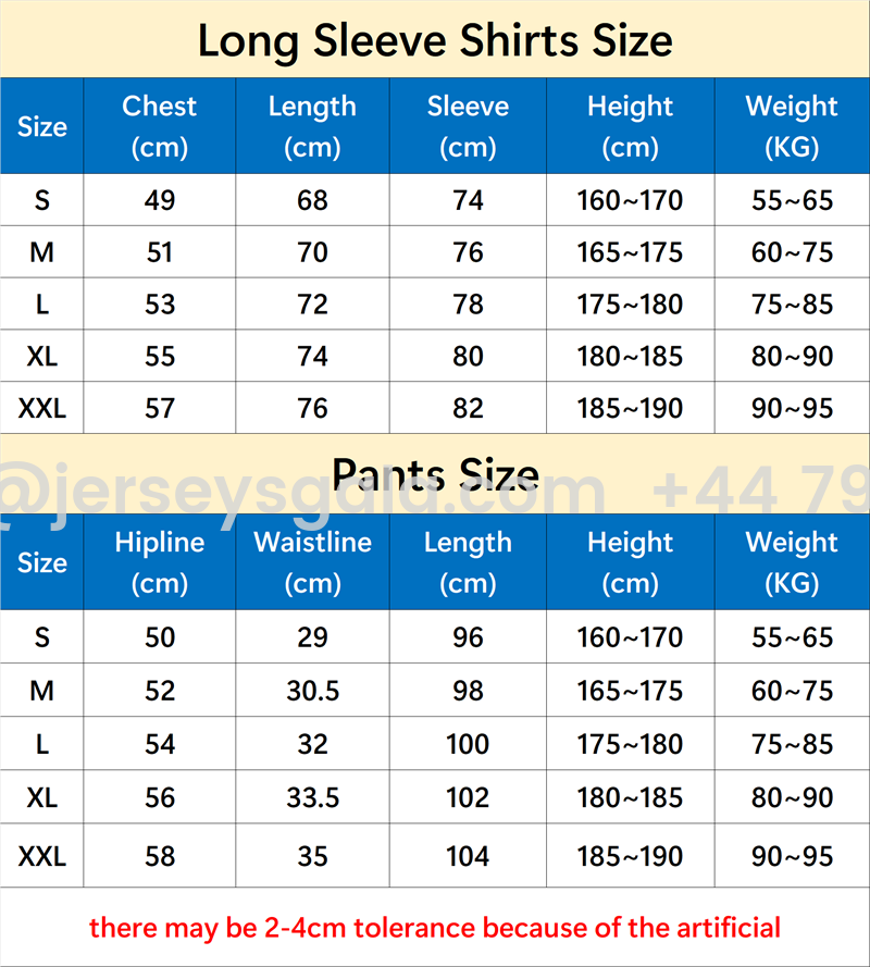 JerseysGala.com | Real Madrid 25-26 Long Sleeve Training Set - White Top & Blue Pants -Customize Name, Number and Patch | Worldwide Shipping