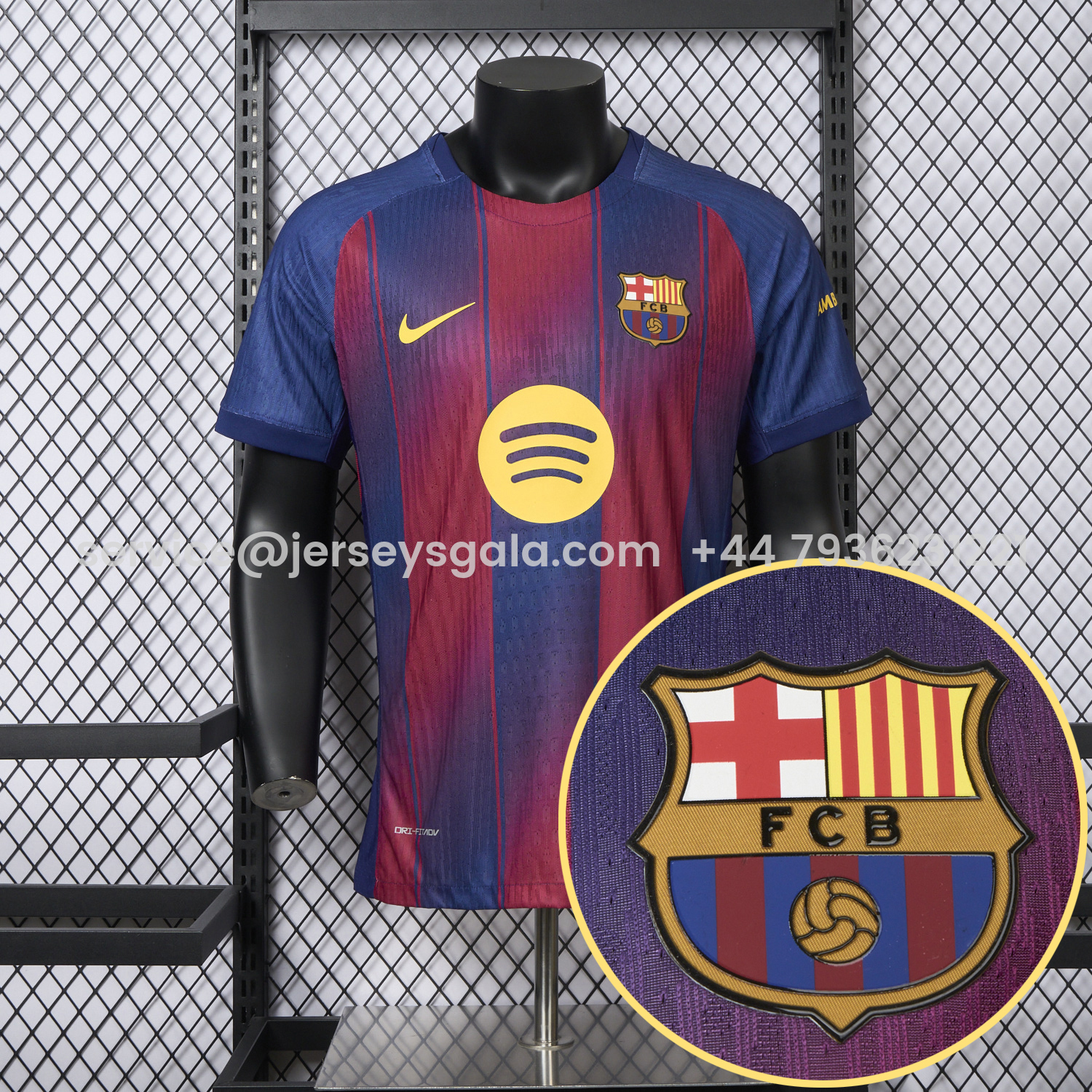 JerseysGala.com | Barcelona 25-26 Home Jersey - Player Version -Customize Name, Number and Patch | Worldwide Shipping