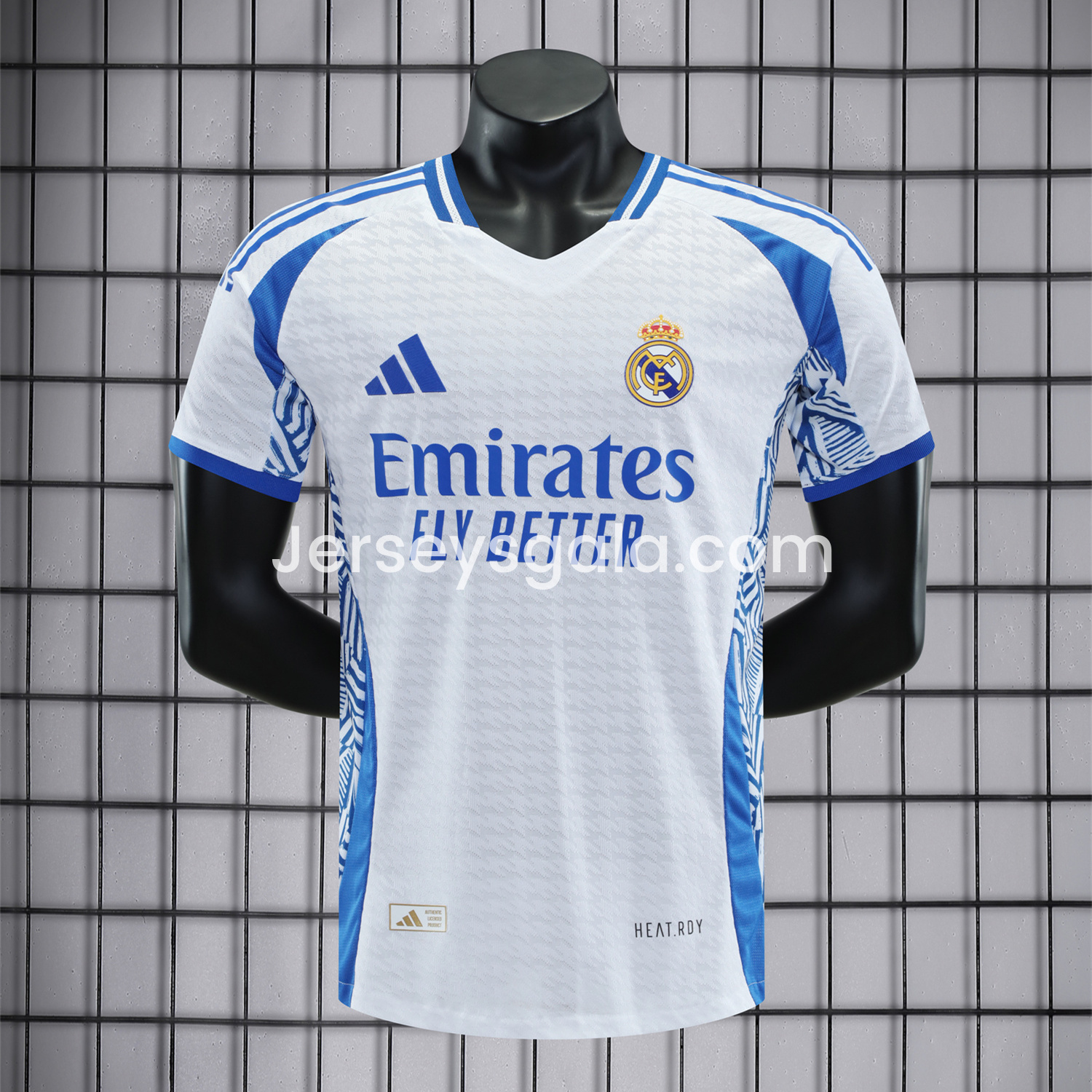 JerseysGala.com | Real Madrid 25-26 Blue Edge Special Edition Jersey - Player Version -Customize Name, Number and Patch | Worldwide Shipping