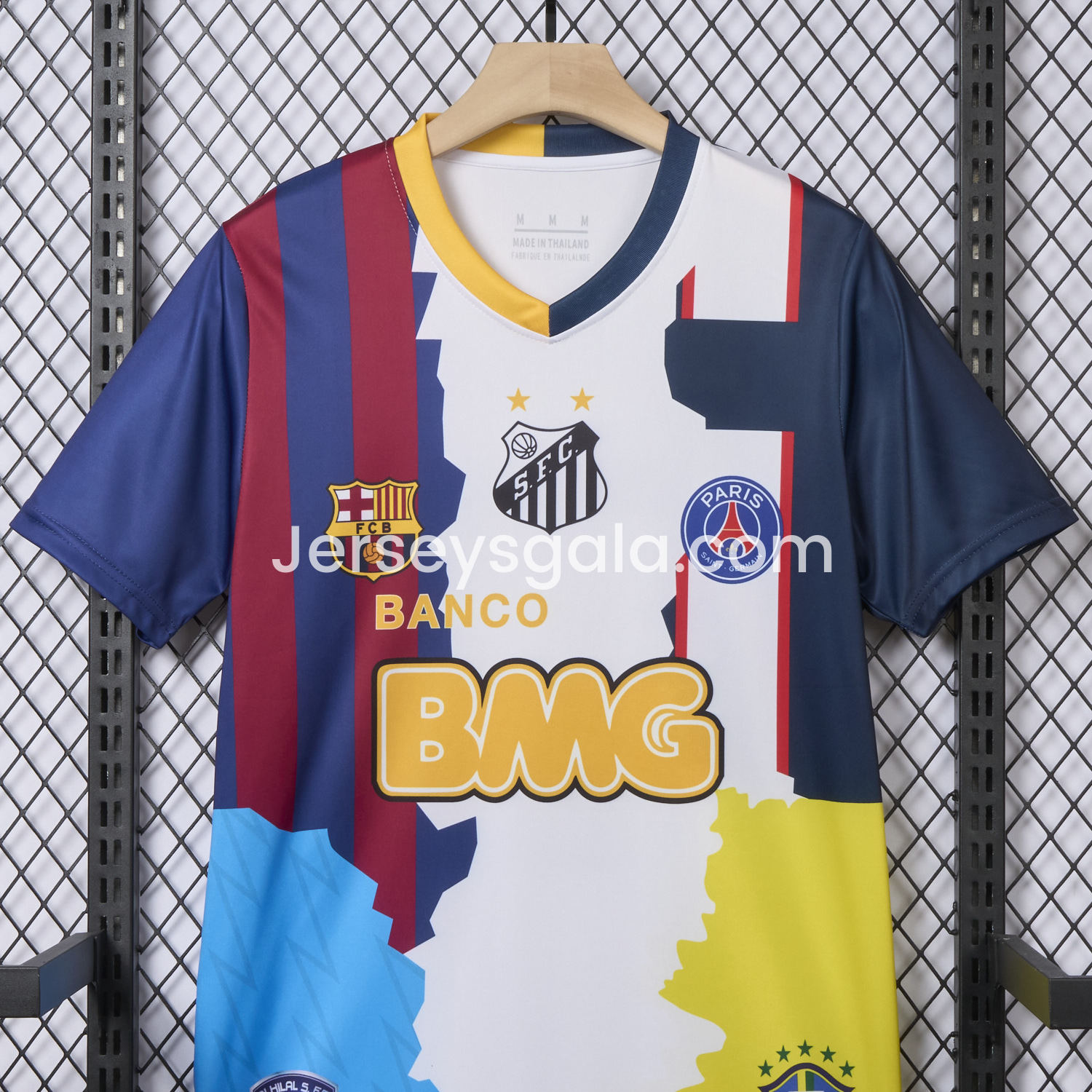 JerseysGala.com | Neymar Career Commemorative Jersey - Fans Version - Barcelona Brazil Paris Saint-Germain PSG Santos Al Hilal SFC -Customize Name, Number and Patch | Worldwide Shipping