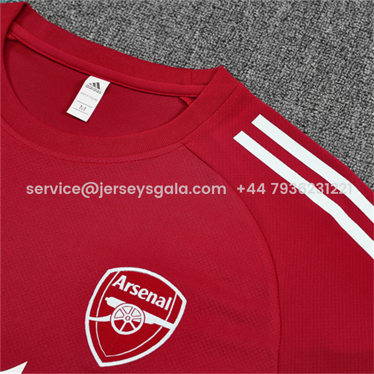 JerseysGala.com | Arsenal 25-26 Kids Short-Sleeve Training Set - Red Top & Green Shorts -Customize Name, Number and Patch | Worldwide Shipping