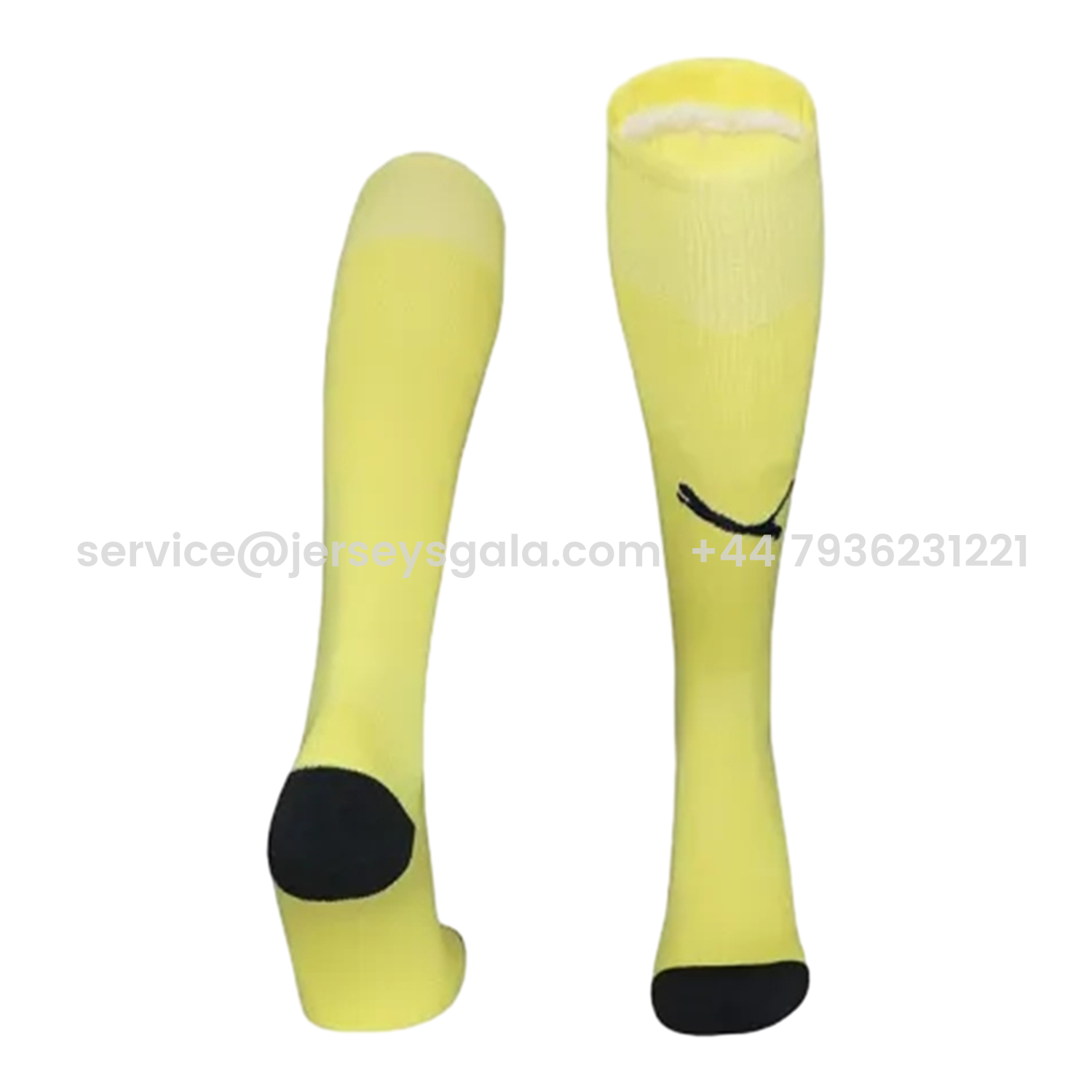 JerseysGala.com | Manchester City 25-26 Goalkeeper Socks - Yellow -Customize Name, Number and Patch | Worldwide Shipping