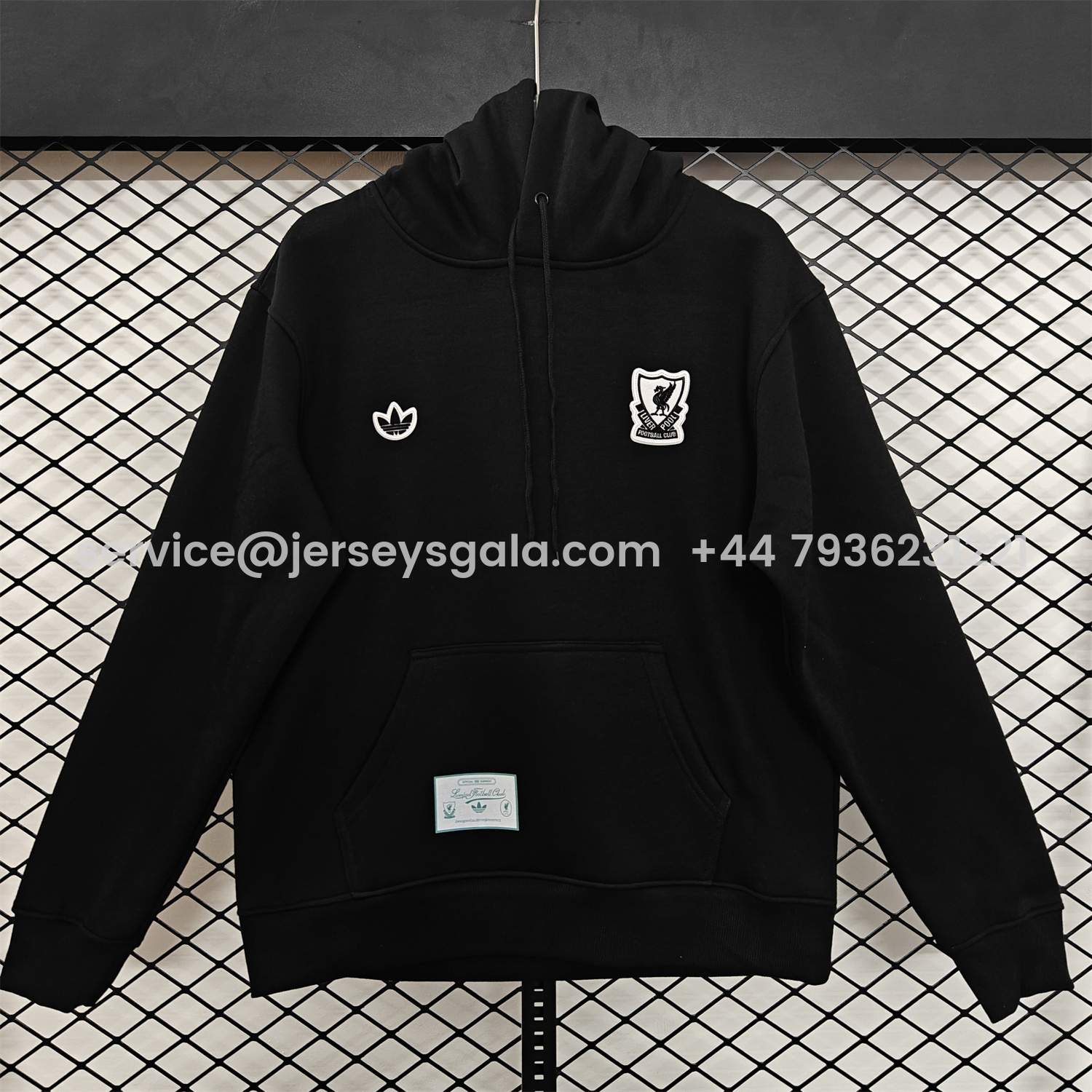 JerseysGala.com | Liver.pool 25-26 Originals Terrace Icon White Team Logo Unisex Pullover Hoodie -Customize Name, Number and Patch | Worldwide Shipping