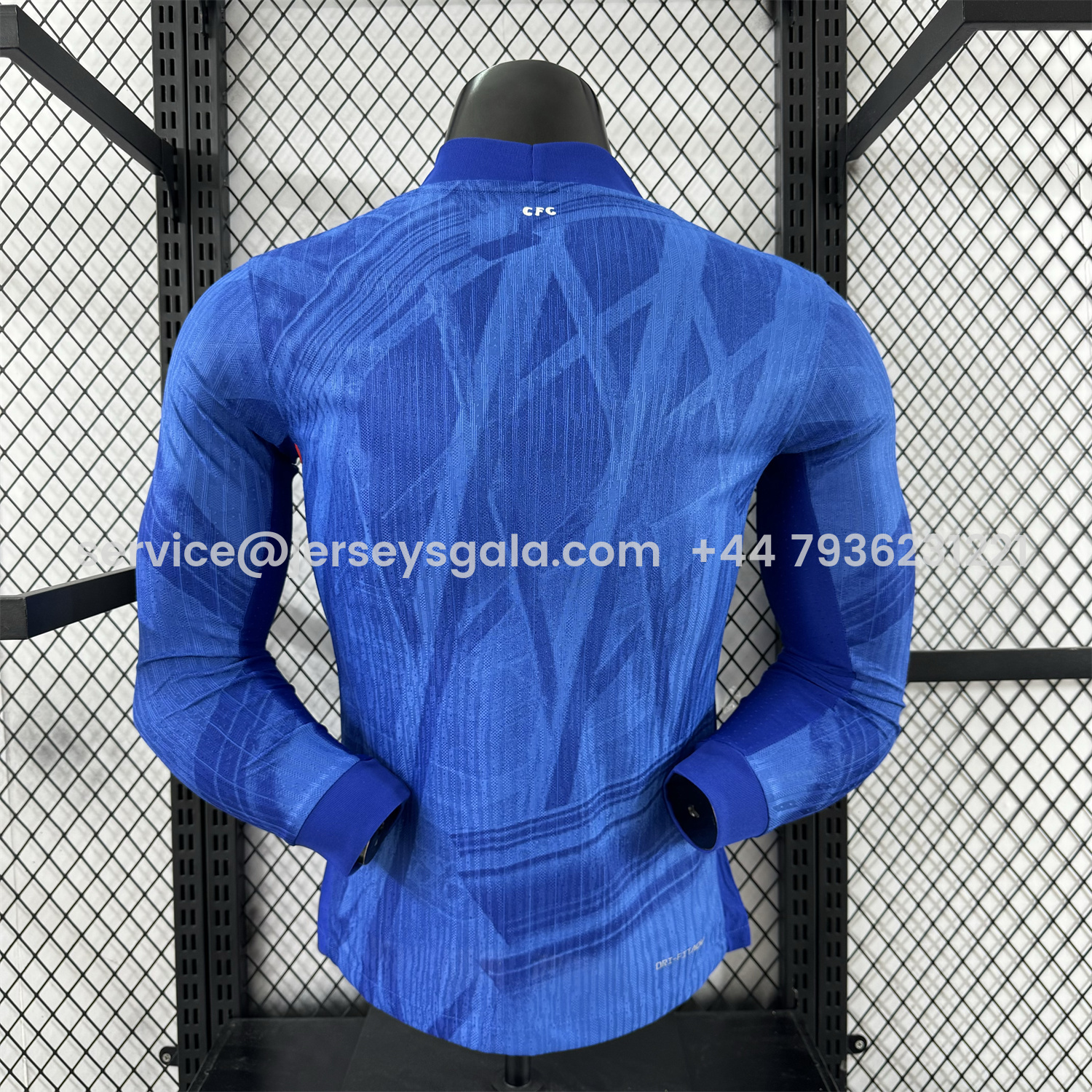 JerseysGala.com | C.H.E.L.S.E.A 25-26 Home Unsponsored Blue Long Sleeves Jersey - Player Version -Customize Name, Number and Patch | Worldwide Shipping
