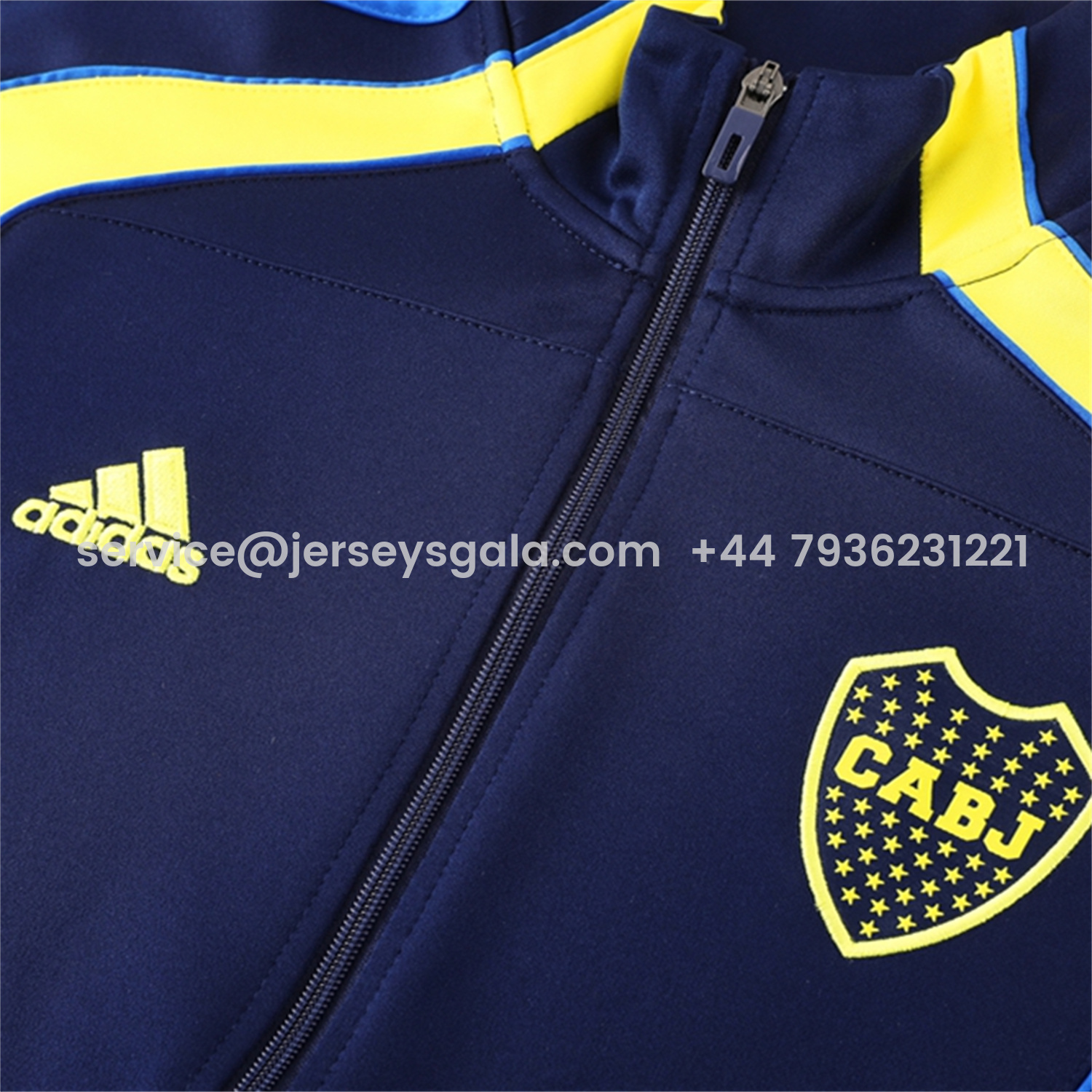JerseysGala.com | Boca Juniors 25-26 Jacket Training Tracksuit - Royal Blue Jackets & Pants -Customize Name, Number and Patch | Worldwide Shipping