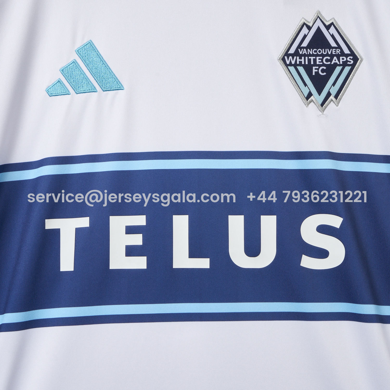 JerseysGala.com | Vancouver Whitecaps 2025-26 Home Jersey - Fans Version -Customize Name, Number and Patch | Worldwide Shipping
