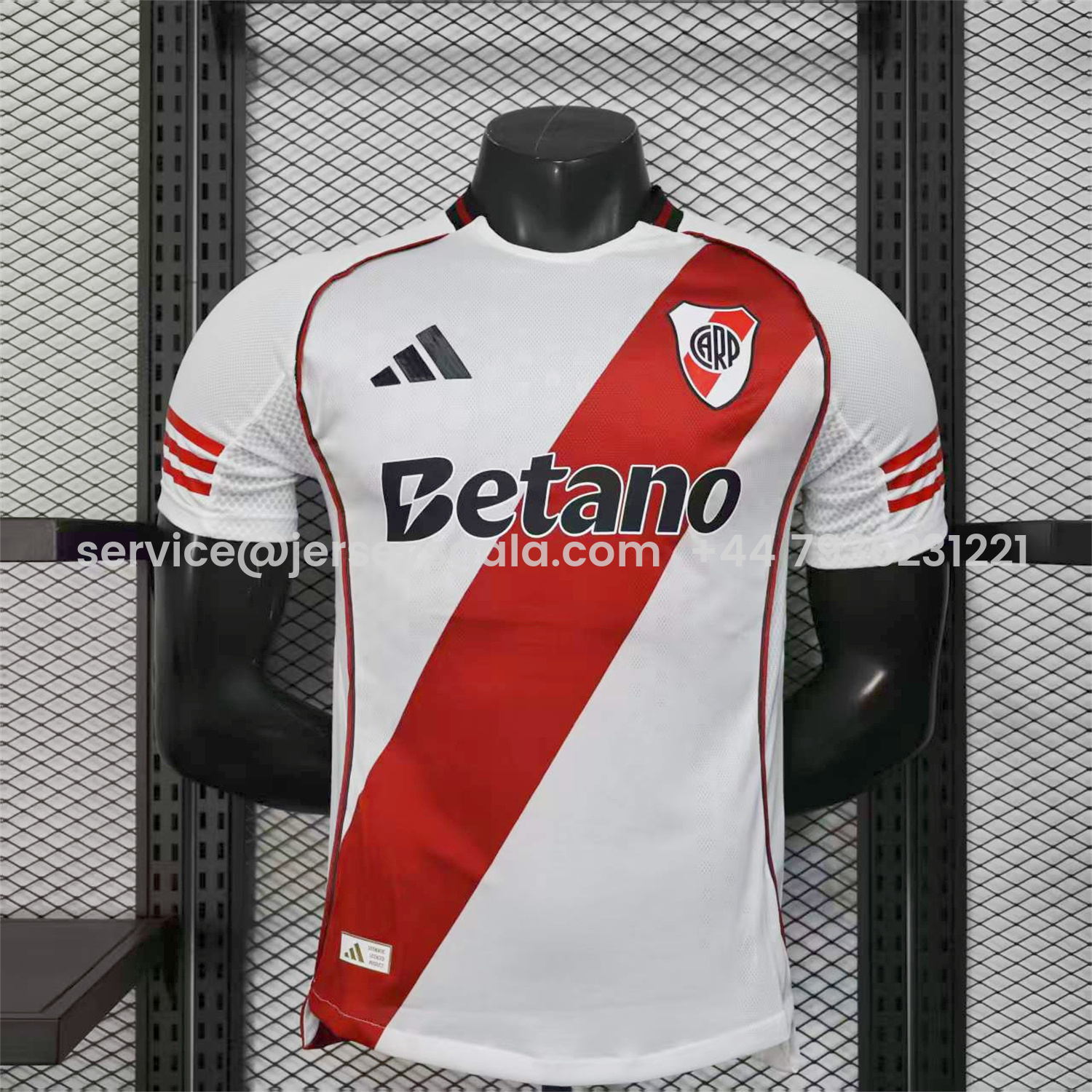 JerseysGala.com | River Plate 25-26 Home Jersey with New Sponsors - Player Version -Customize Name, Number and Patch | Worldwide Shipping