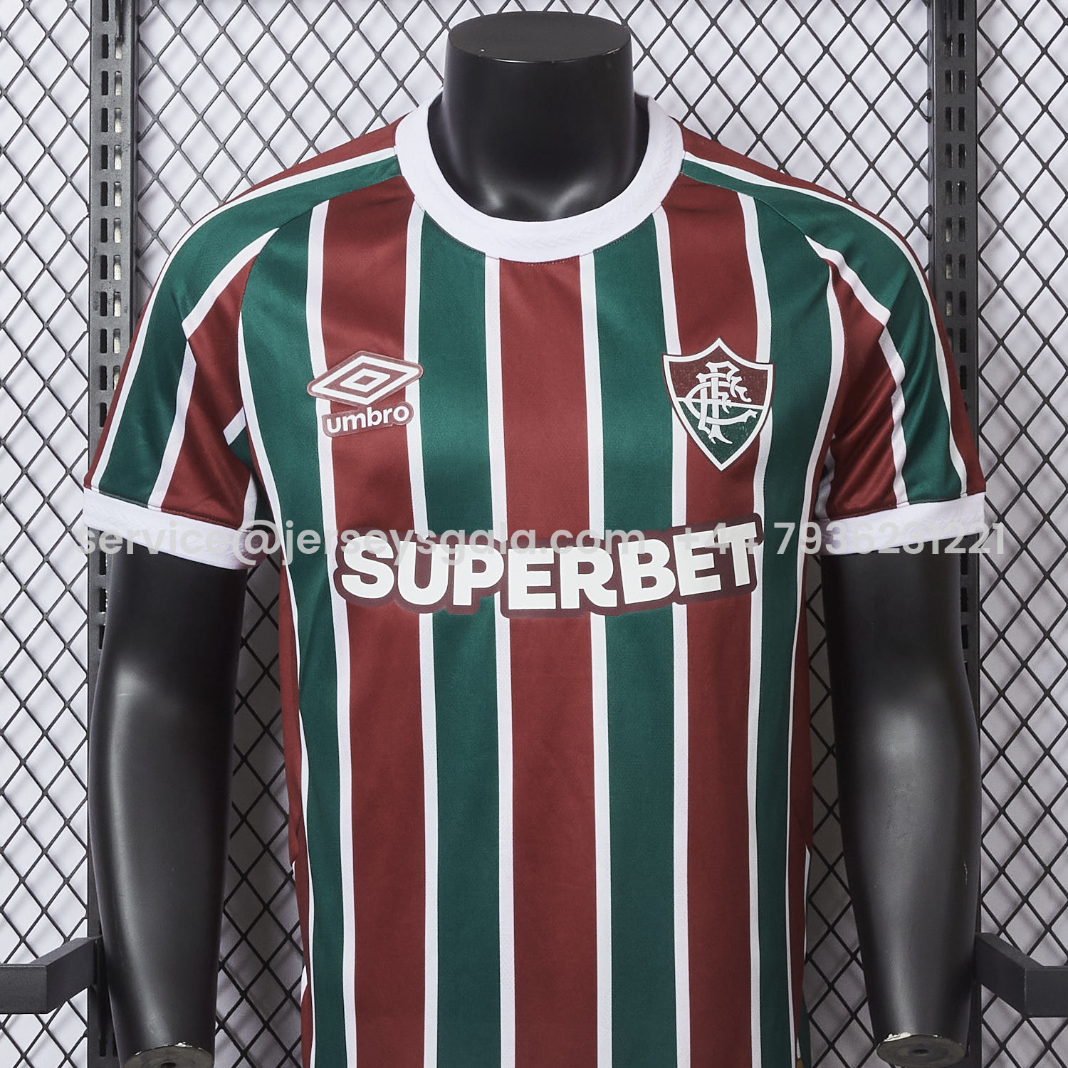 JerseysGala.com | Fluminense 25-26 Home Jersey With Chest Sponsor - Player Version -Customize Name, Number and Patch | Worldwide Shipping