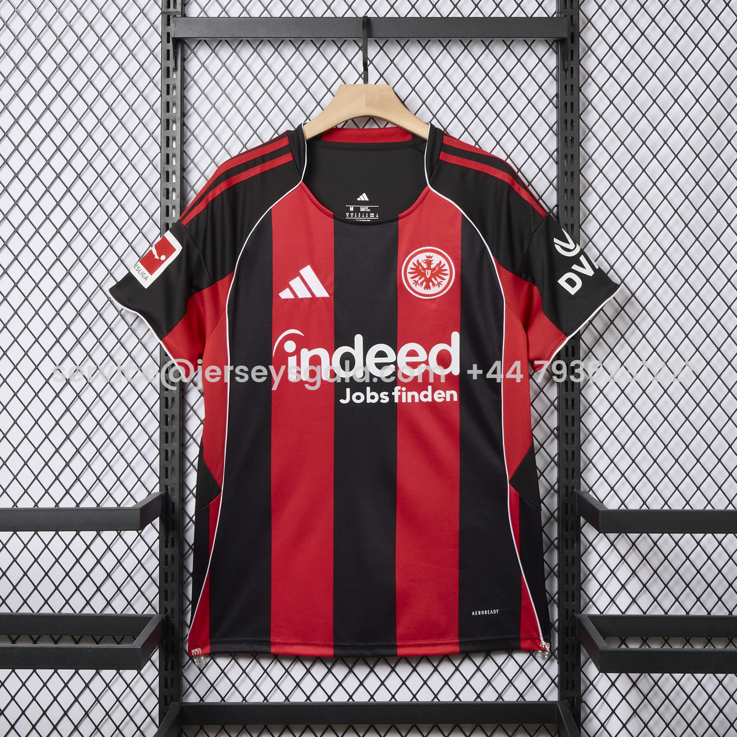 JerseysGala.com | Frankfurt 25-26 Home Red Jersey - Fans Version -Customize Name, Number and Patch | Worldwide Shipping