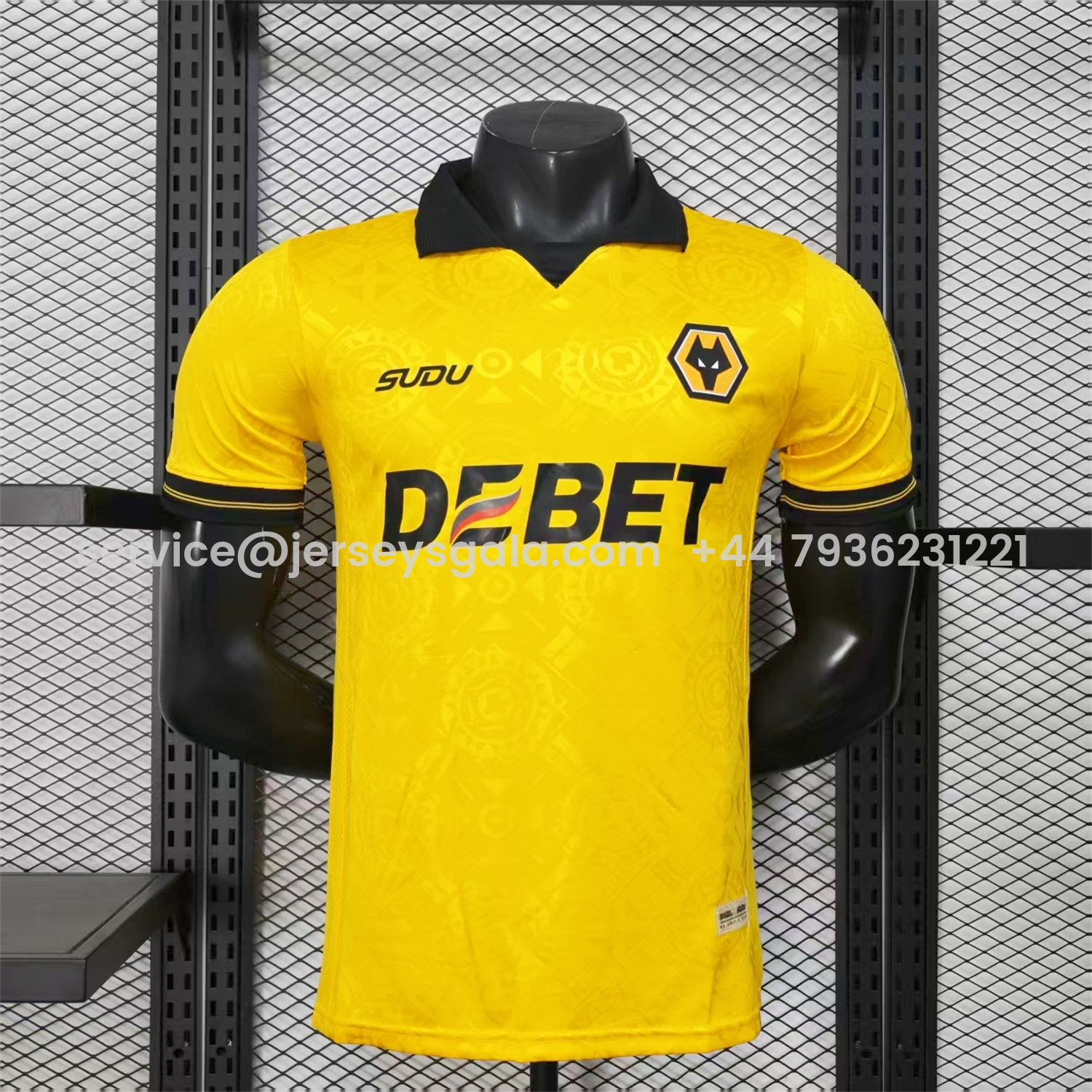 JerseysGala.com | Wolverhampton Wanderers Wolves 25-26 Home Jersey - Player Version -Customize Name, Number and Patch | Worldwide Shipping