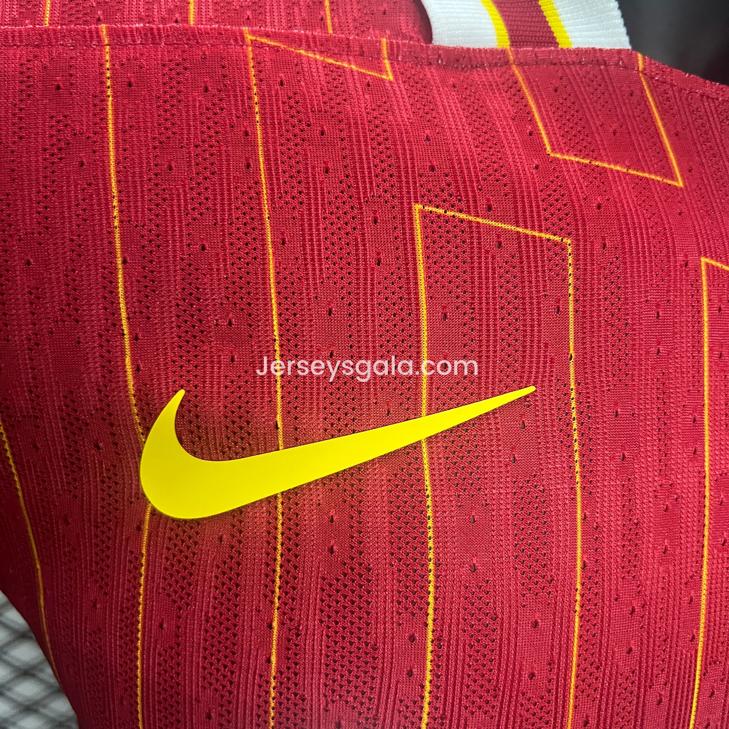 JerseysGala.com | Liver.pool 24-25 Home Jersey with Golden Champions Patch - Player Version -Customize Name, Number and Patch | Worldwide Shipping